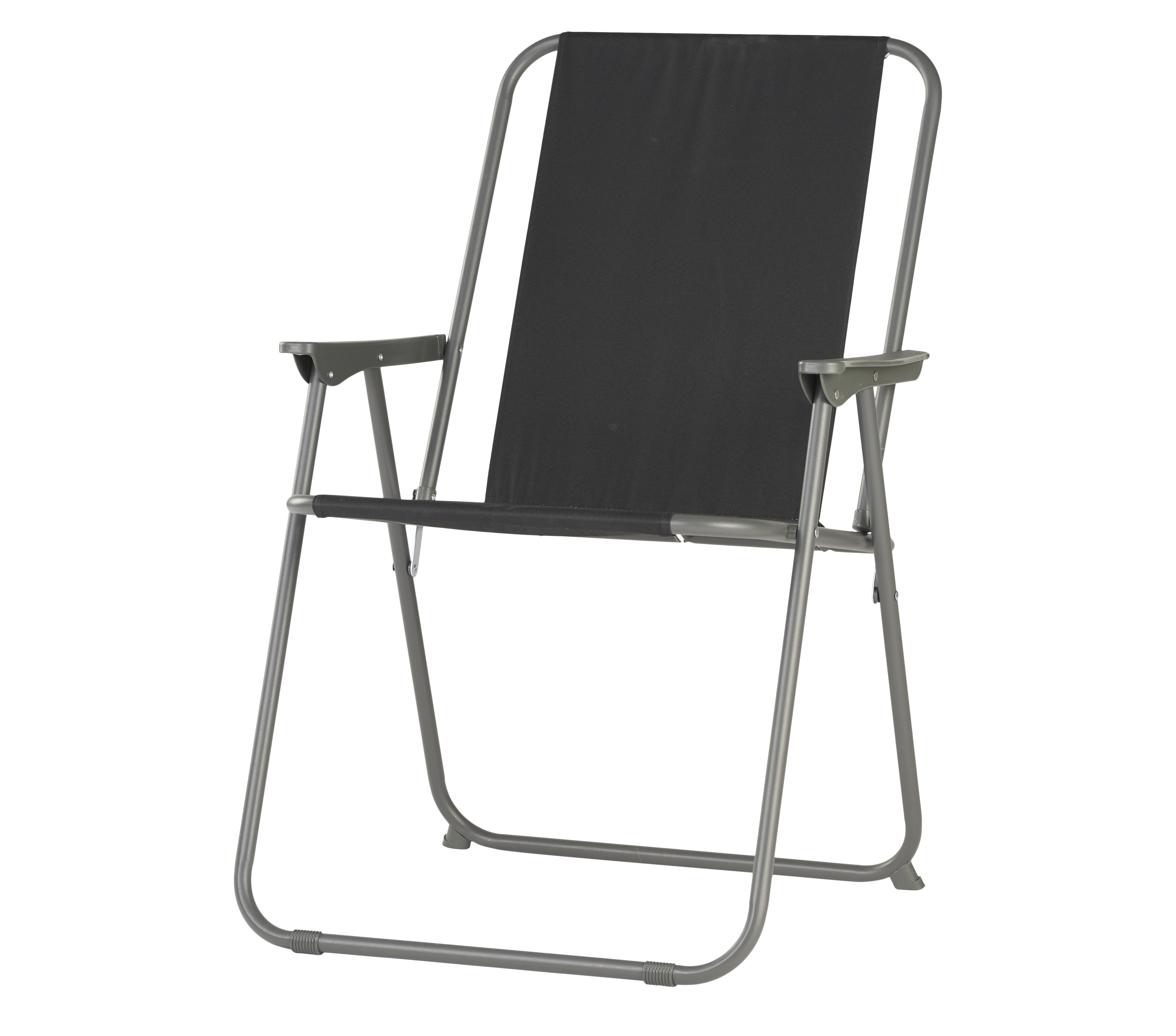 Camping Picknick-Stuhl, schwarz