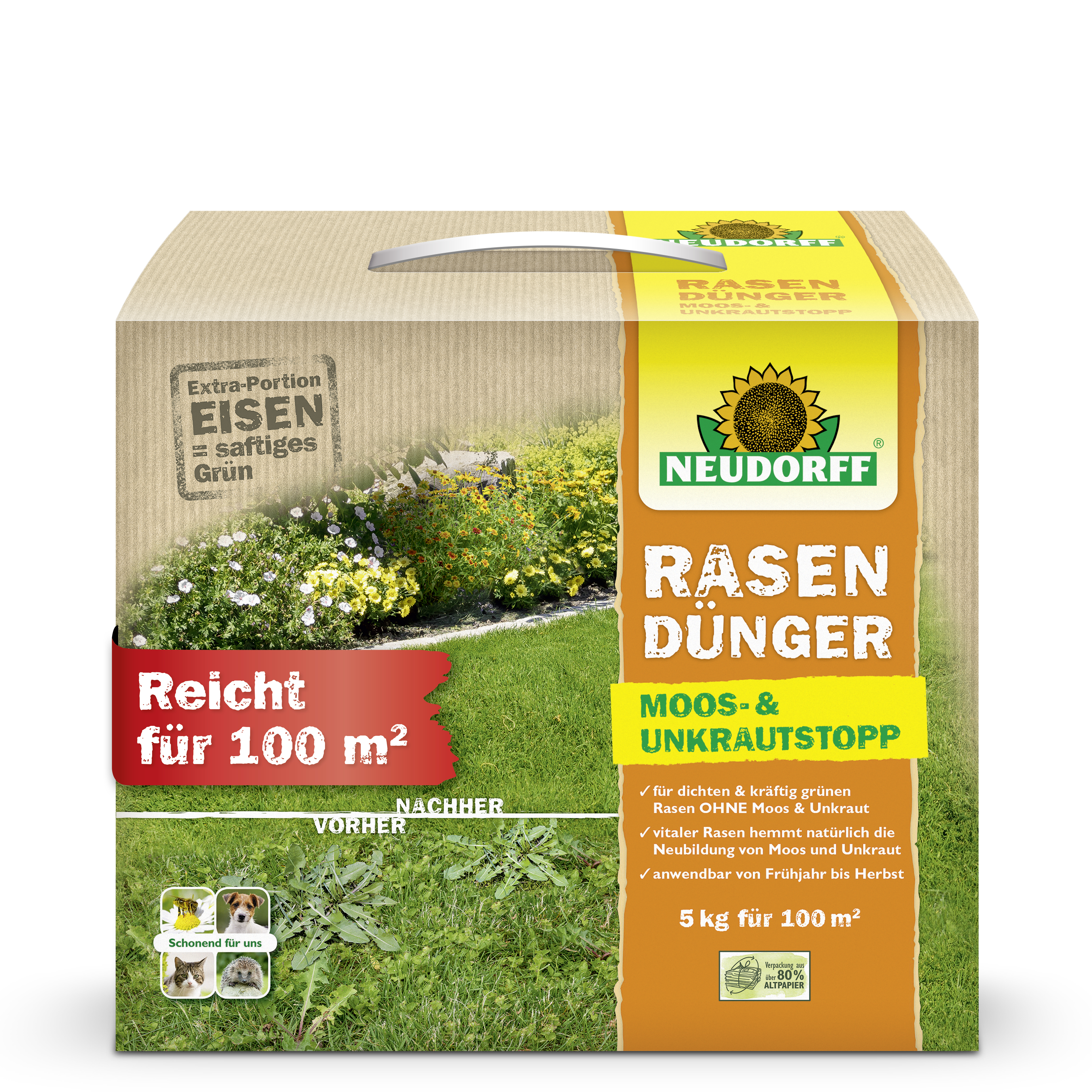Neudorff RasenDünger Moos- & UnkrautStopp, 5 Kg Neudorff RasenDünger Moos- & UnkrautStopp, 5 Kg