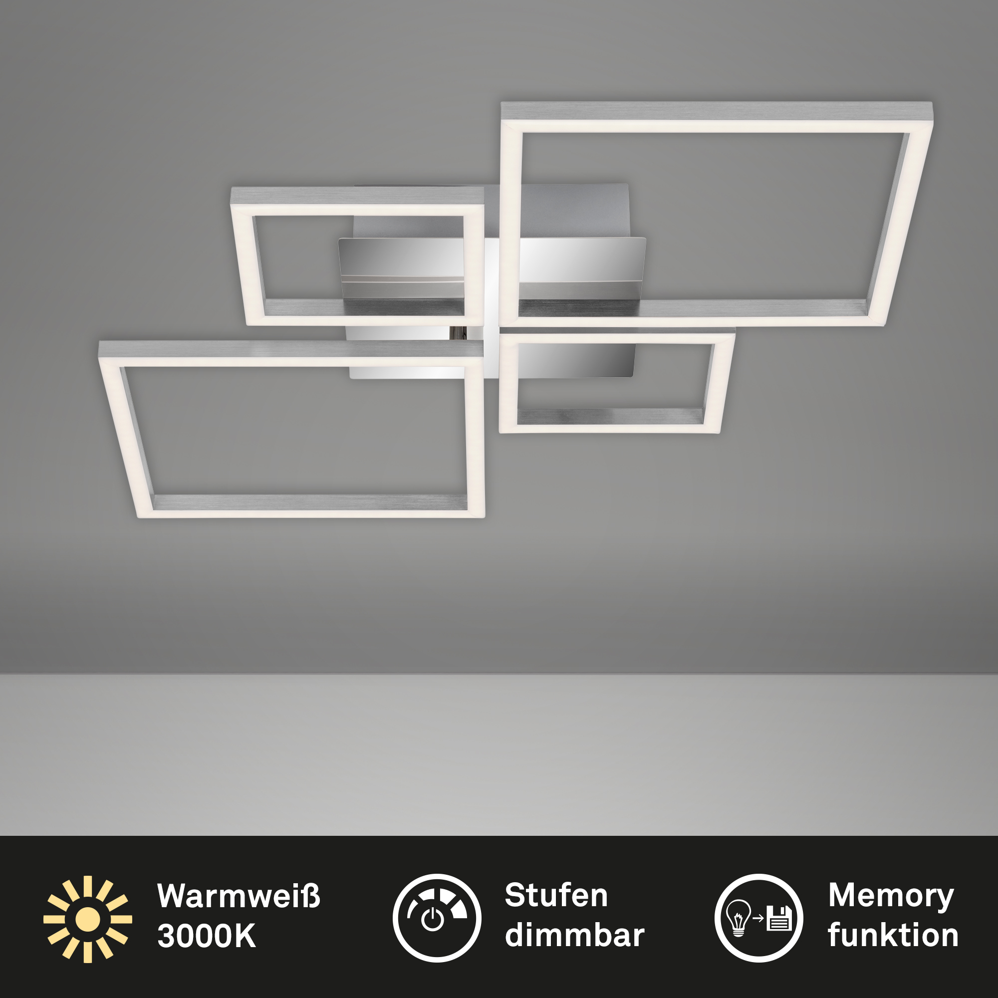 Briloner LED Frame, 75 cm, chrom