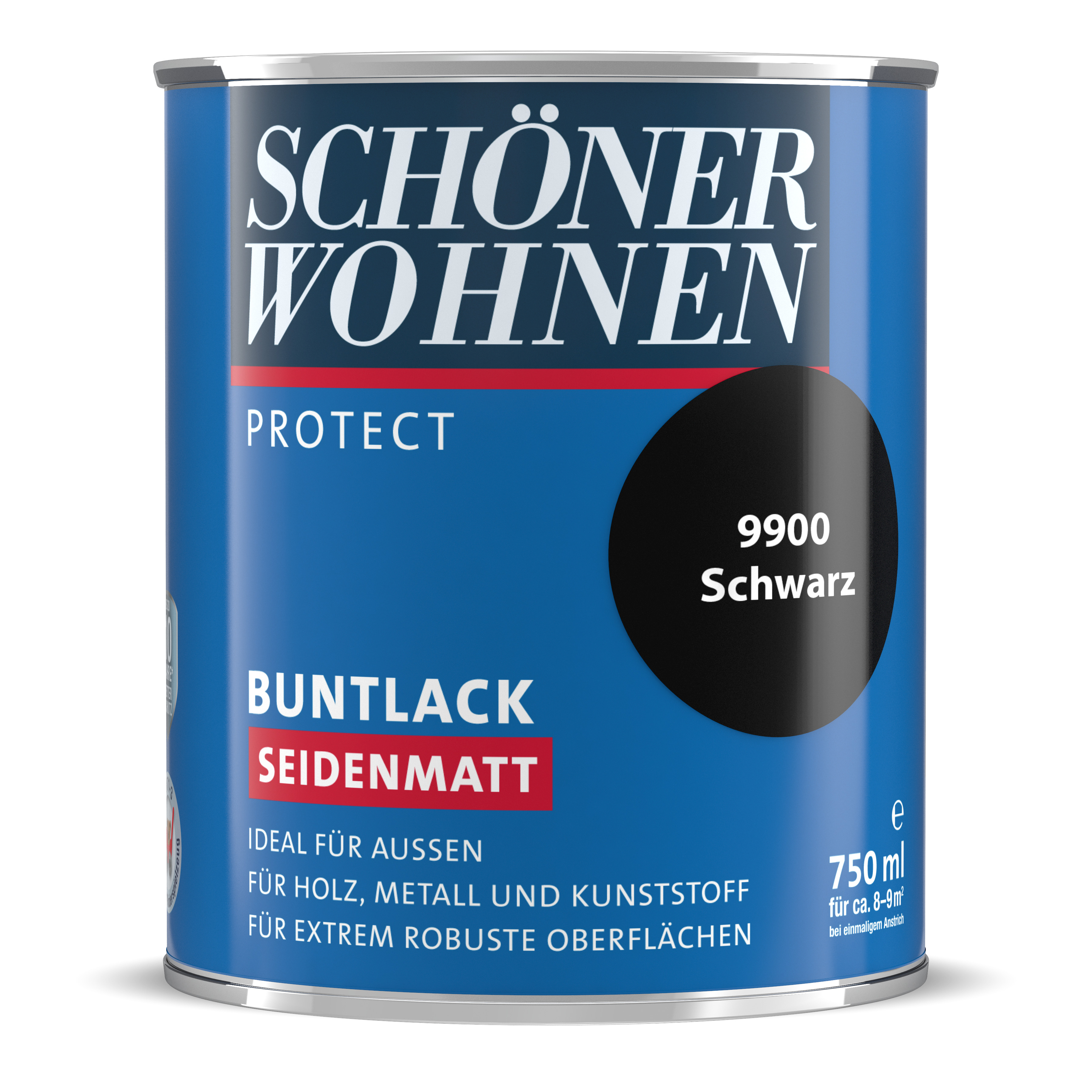 SW_2435-0750-9900 Schöner Wohnen Protect Buntlack, seidenmatt, schwarz