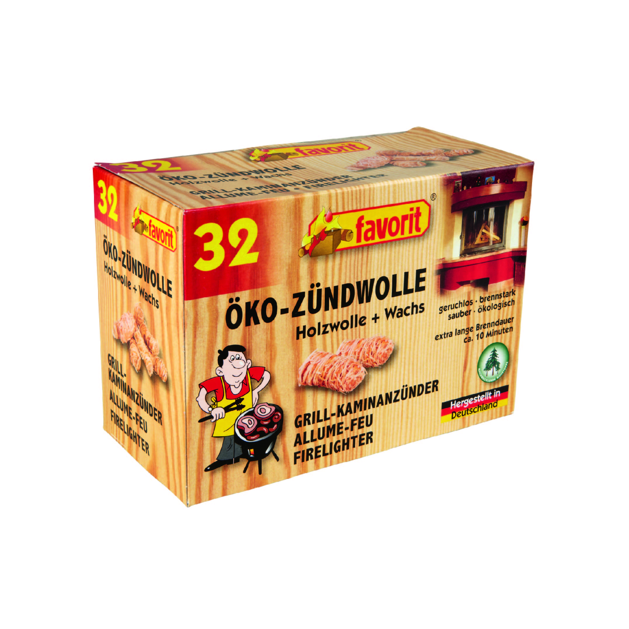 519419-1228BtefFDVIYVJ1F FAVORIT ÖKO-ZÜNDWOLLE 32ER