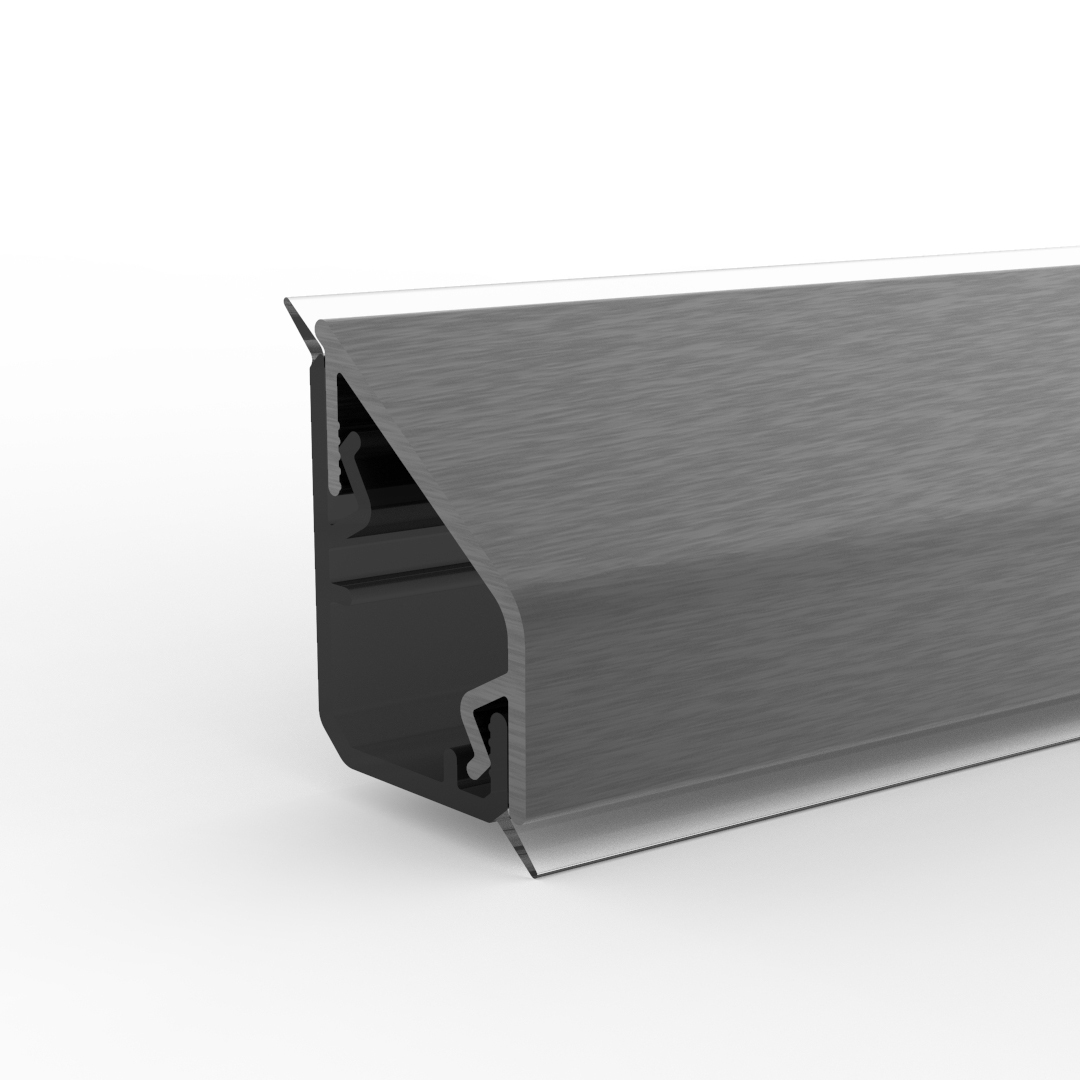Döllken Wandanschlussleiste Design, titan, 3 m