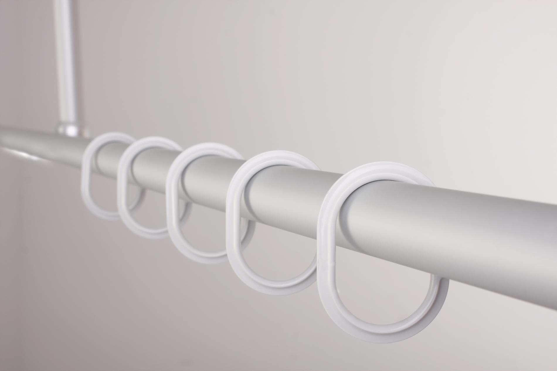 141608-2   DUSCHVORHANGRINGE WEIß (12 STÜCK)