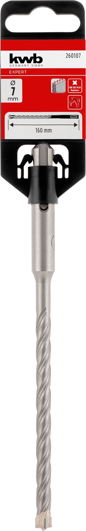 Kwb Hammerbohrer HB4X, 7 x 160 mm SB Kwb Hammerbohrer HB4X, 7 x 160 mm SB