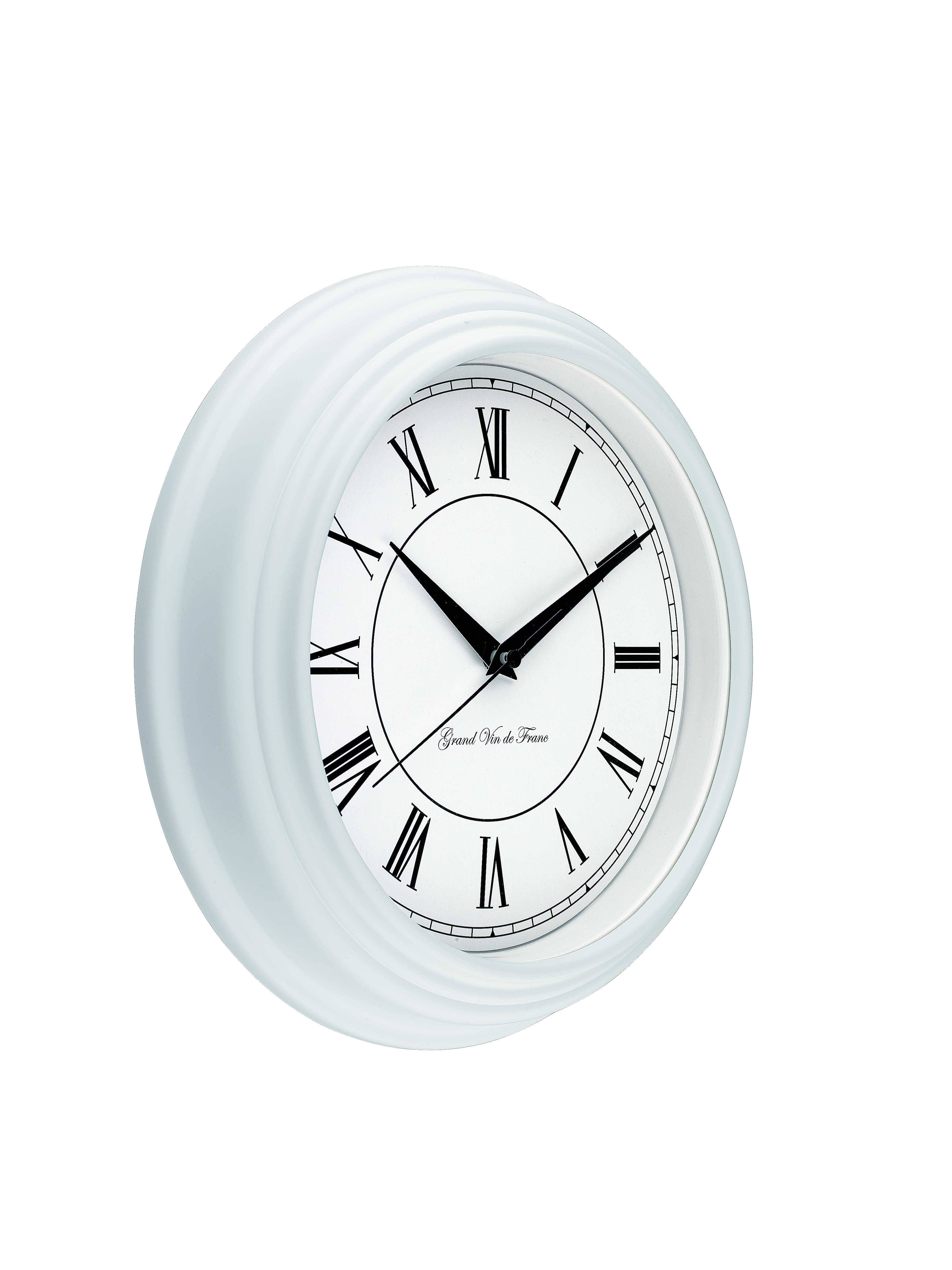 Mebus Quarzwanduhr, Ø 25 cm, weiß, römisch Mebus Quarzwanduhr, Ø 25 cm, weiß, römisch