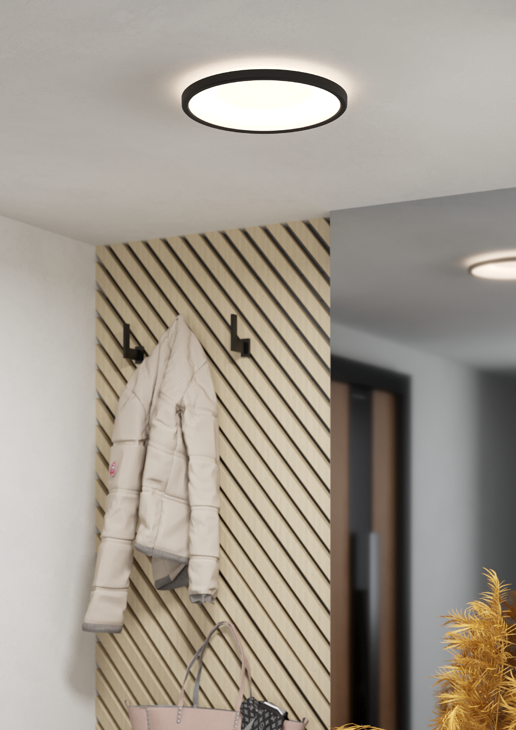 Eglo Wand-/Deckenleuchte Minerario, 16,4W, schwarz