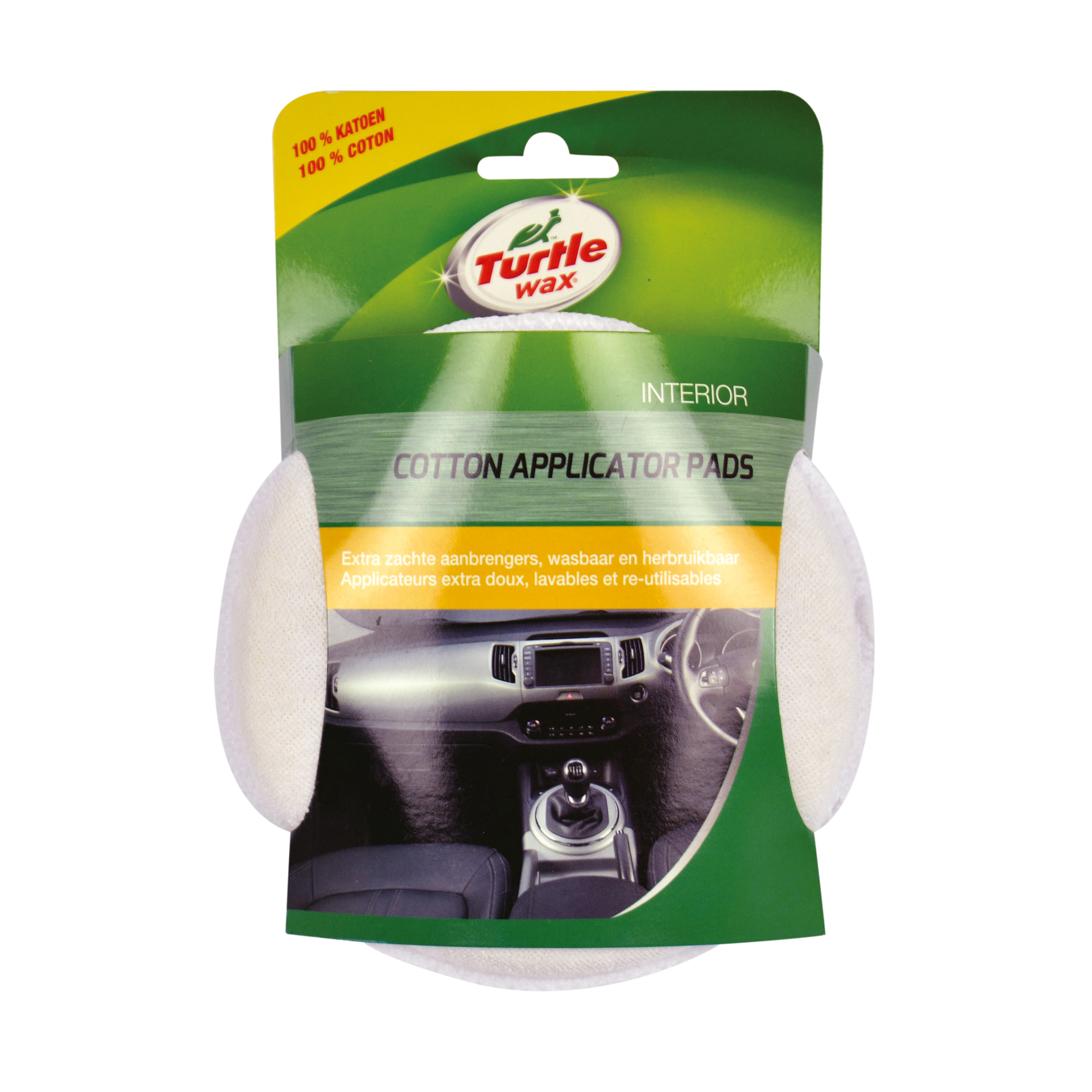 Turtle Wax X711td Auftragspad Baumwolle, 2 Stück
