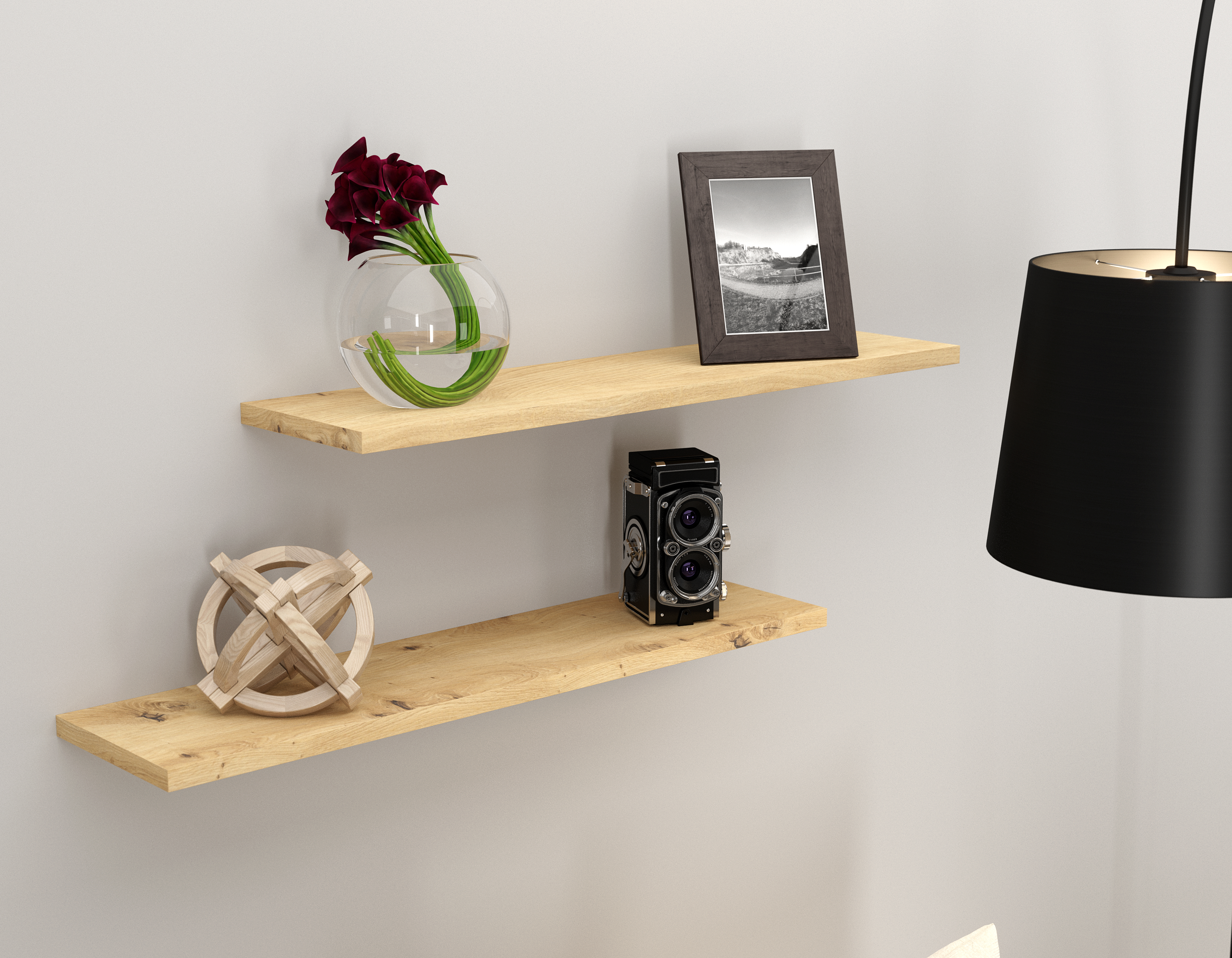 ZEG Regalboden, 120 x 30 x 1,6 cm, Eiche astig ZEG Regalboden, 120 x 30 x 1,6 cm, Eiche astig