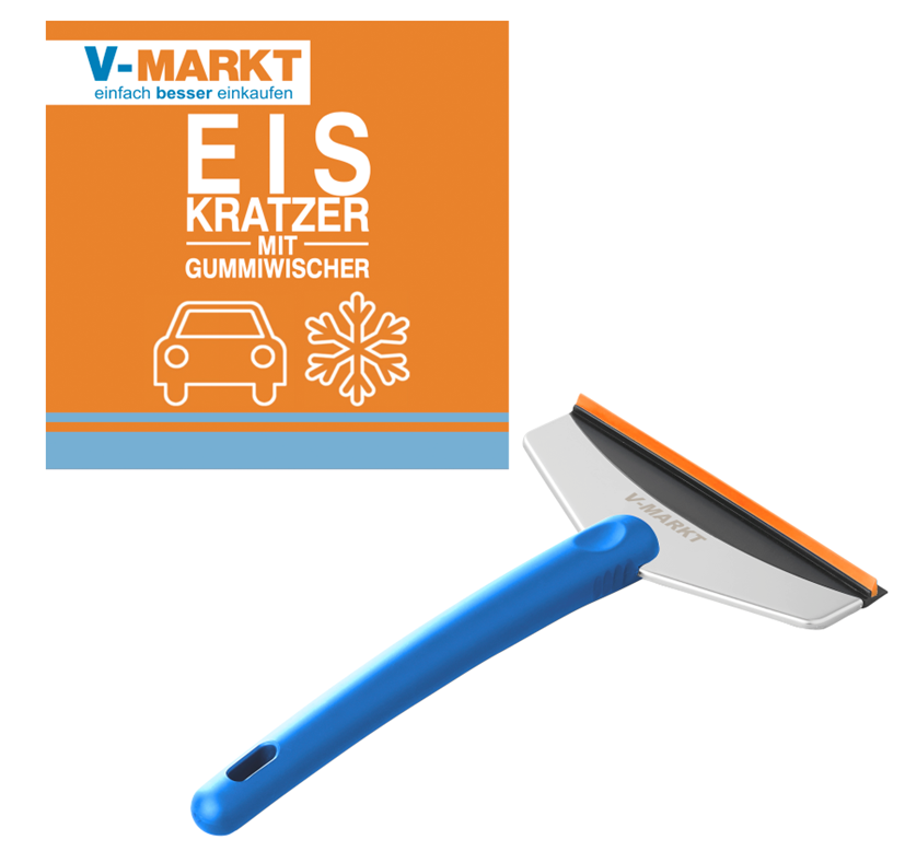 Eiskratzer-V-Markt V-Markt Eiskratzer mit Gummwischer