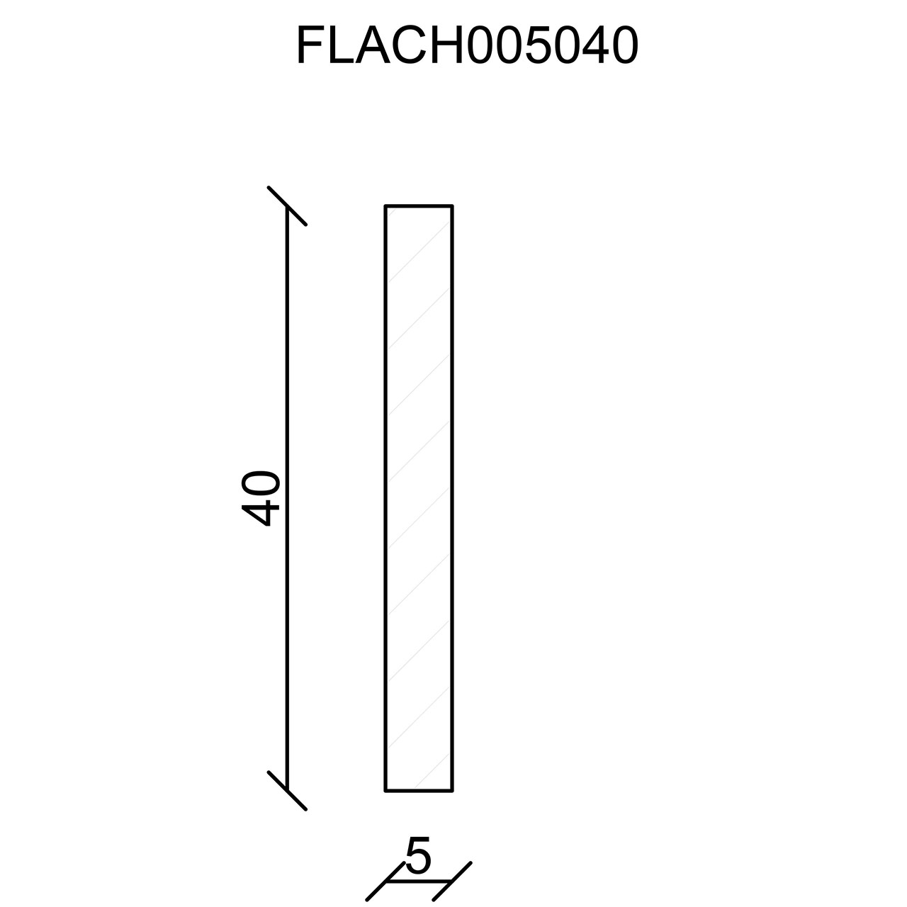 544028-Querschnitt Neuhofer Flachleiste, Fichte/Kiefer astrein roh