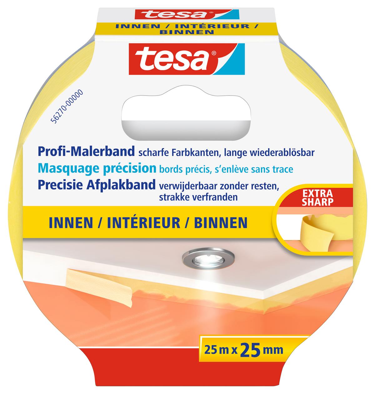 tesa_masking_562700000001_LI406_front_pa tesa Profi-Malerband Innen, 25 mm