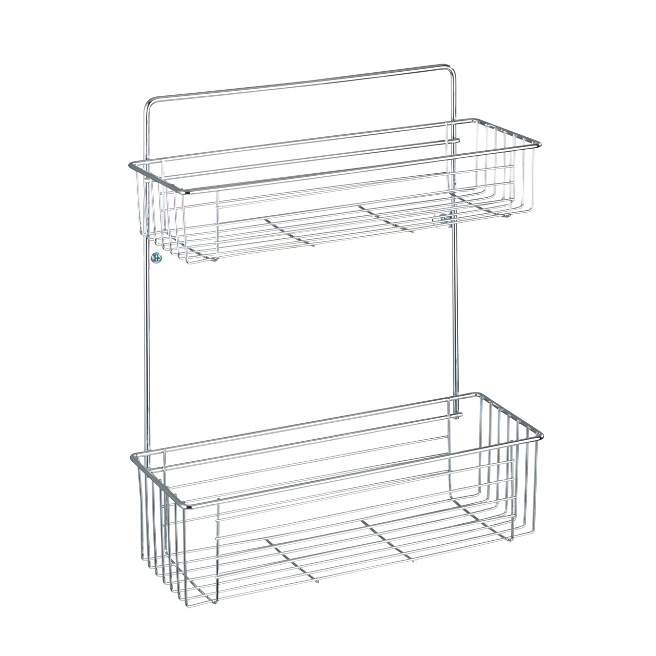 422852-Wandregal-Avesta-chrom_FS_02 WENKO WANDREGAL AVESTA 2ETAGEN CHROM 12X32X38CM