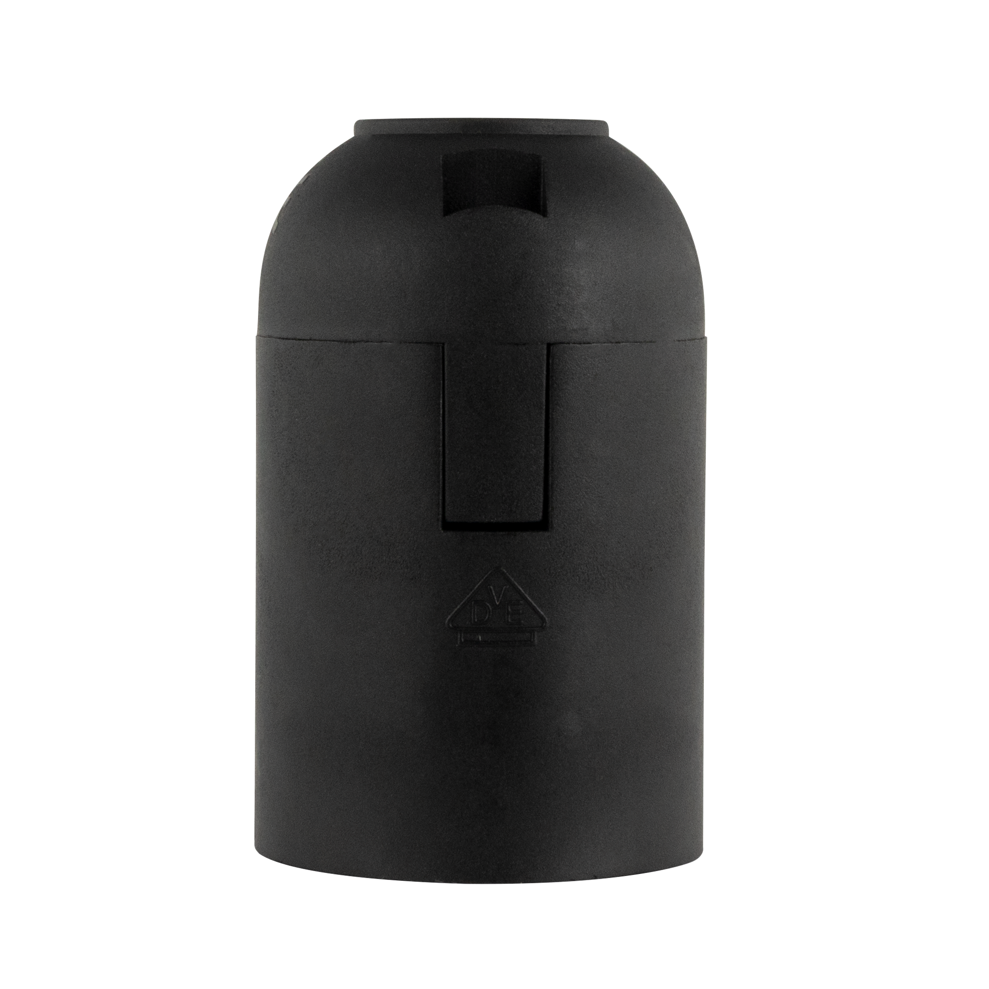 REV Fassung aus Isolierstoff E27 max. 60W, schwarz, 2 Stück