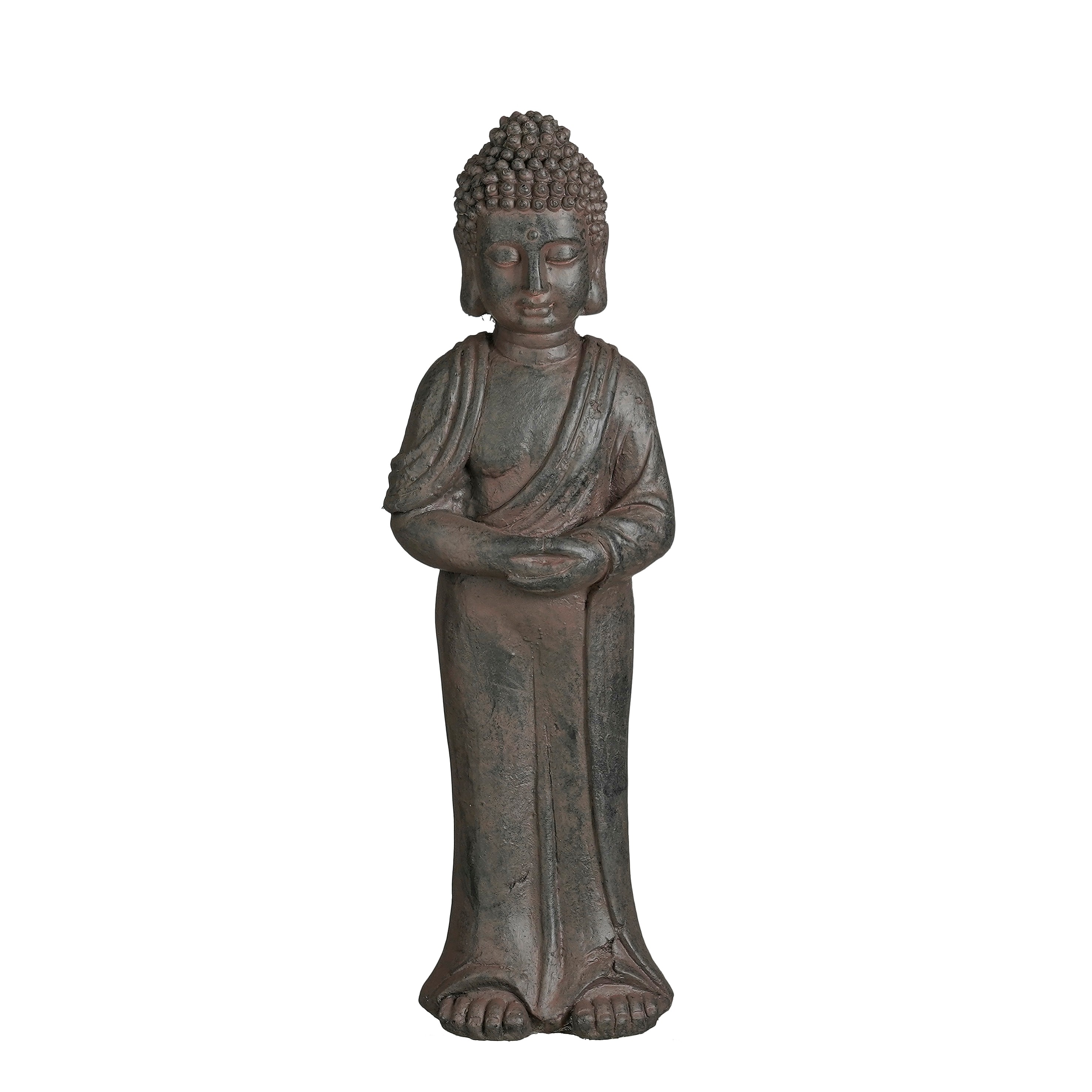Mica Decorations Buddha, grau, L17 x B14 x H56 cm