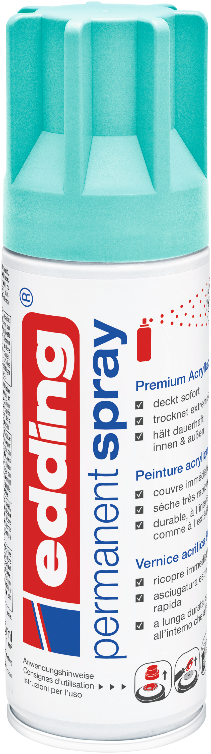 Edding Permanentspray Premium Acryllack, opulent türkis matt Edding Permanentspray Premium Acryllack, opulent türkis matt