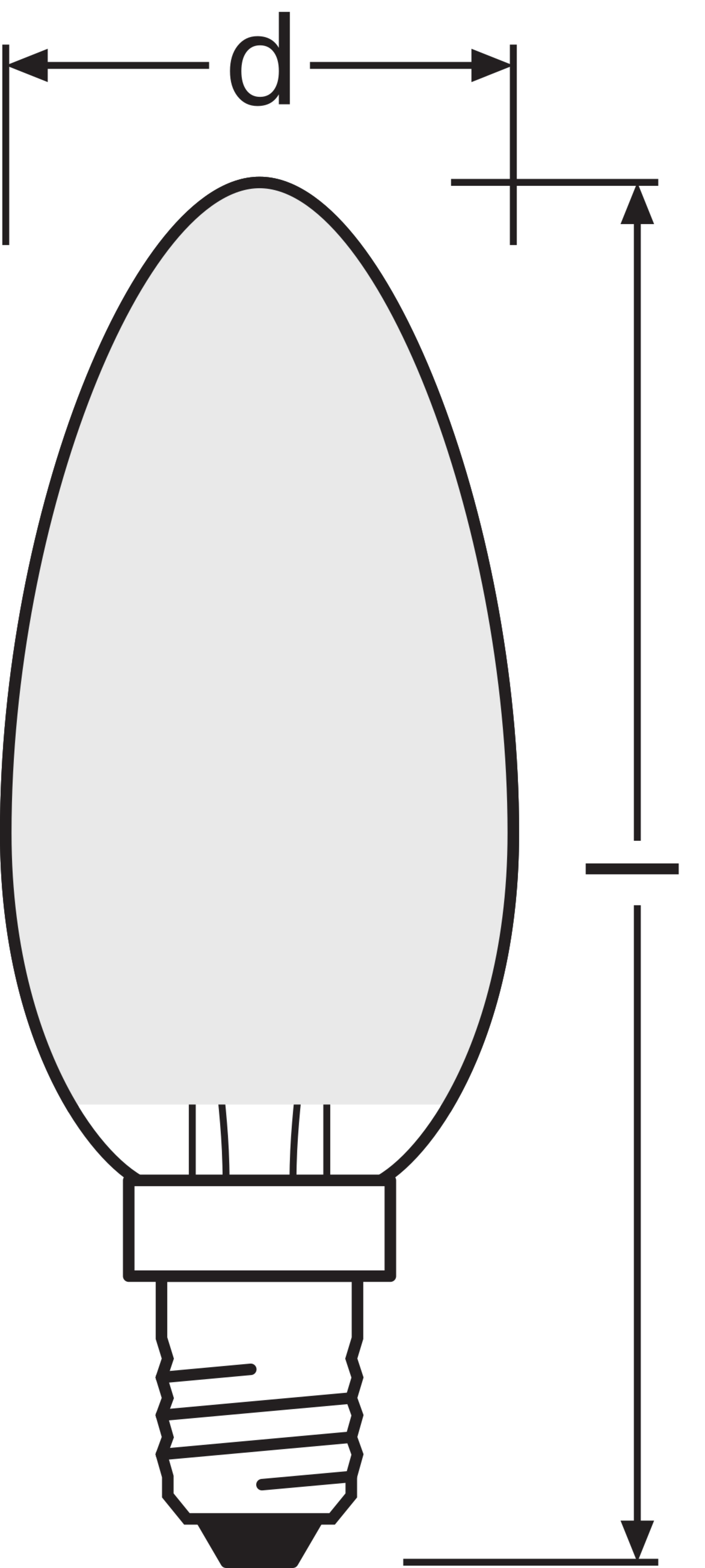 Osram Retrofit Classic B LED matt, E14 Osram Retrofit Classic B LED matt, E14