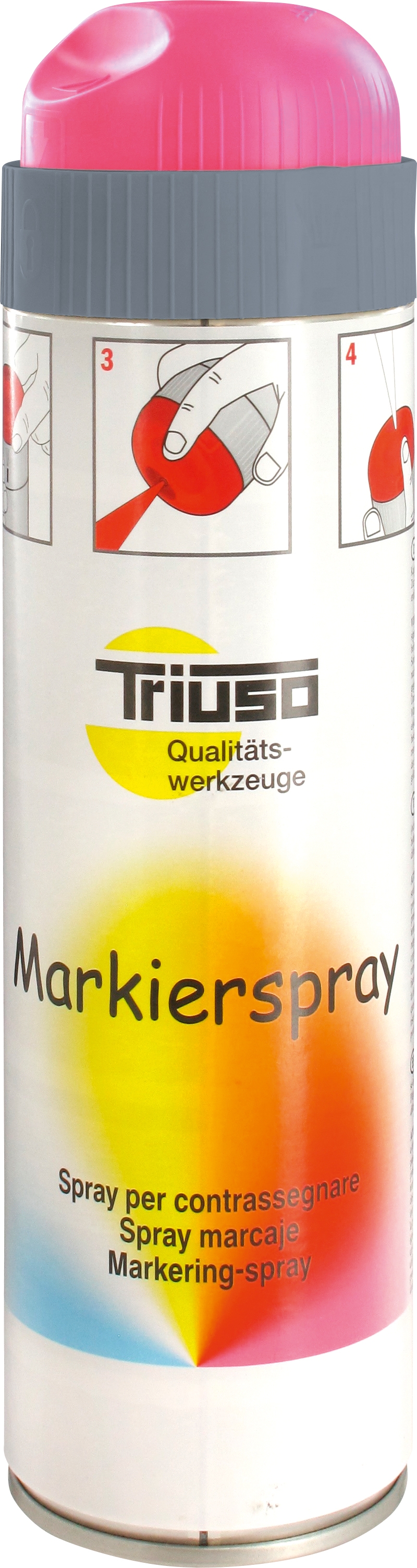 Triuso Signierspray, 500ml, neon-rot