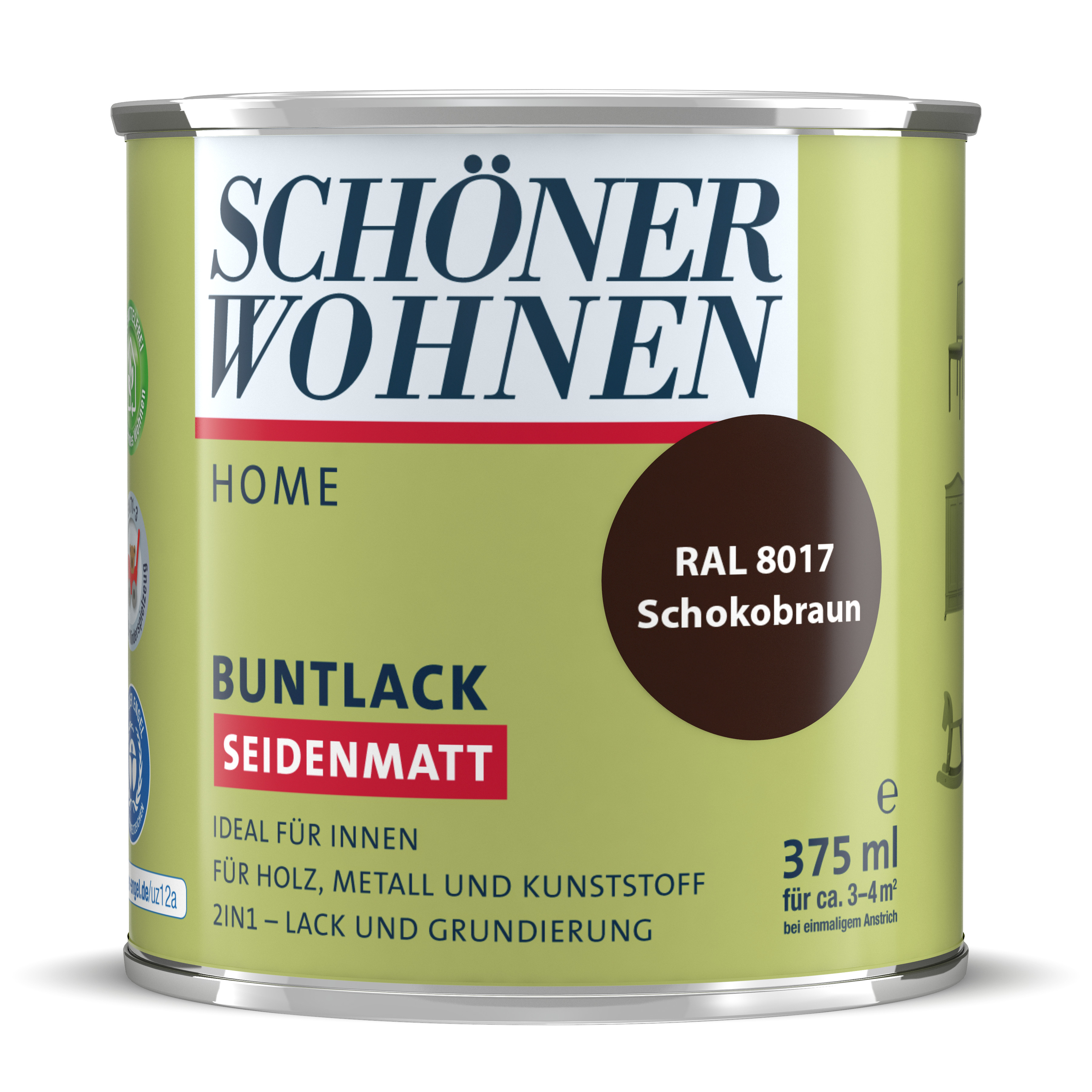 SW_2449-0375-8017 Schöner Wohnen Home Buntlack, seidenmatt, schokobraun
