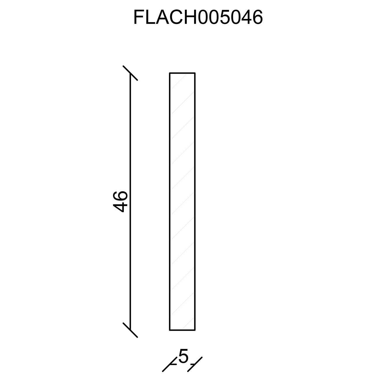 544188-Querschnitt Neuhofer Flachleiste, Fichte/Kiefer astrein roh