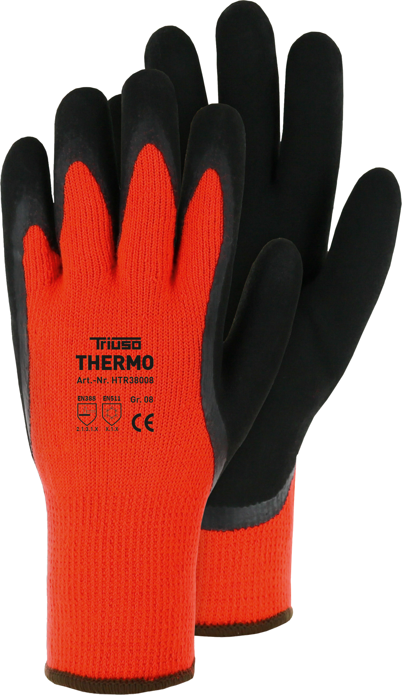 812029 Triuso Thermo-Handschuh, orange Gr. 10