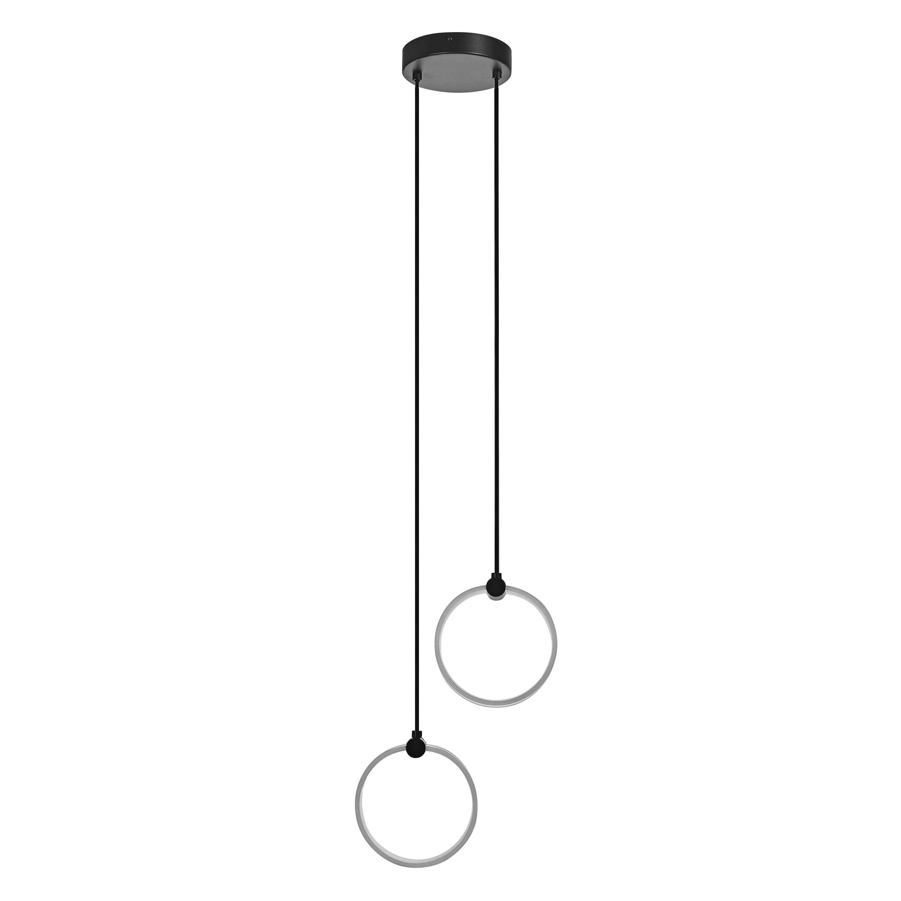 Osram Decor Runde Pendelleuchte, 2 Pendel, 14W, schwarz