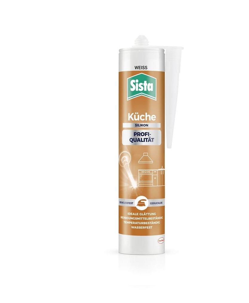 Sista Küche Silikon, weiß, 280 ml