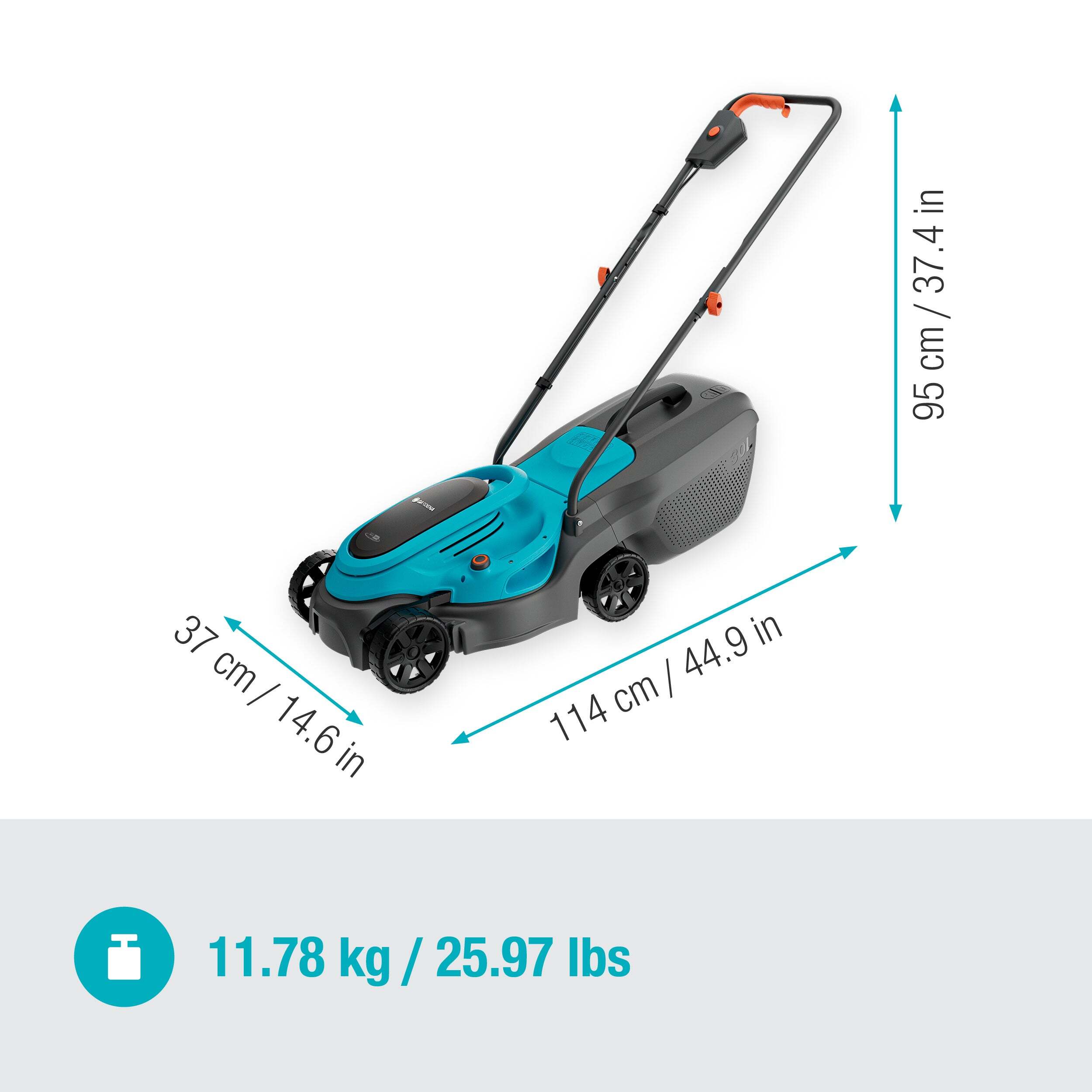 Gardena Akku-Rasenmäher EasyMax 32/18V P4A Ready-To-Use Set Gardena Akku-Rasenmäher EasyMax 32/18V P4A Ready-To-Use Set