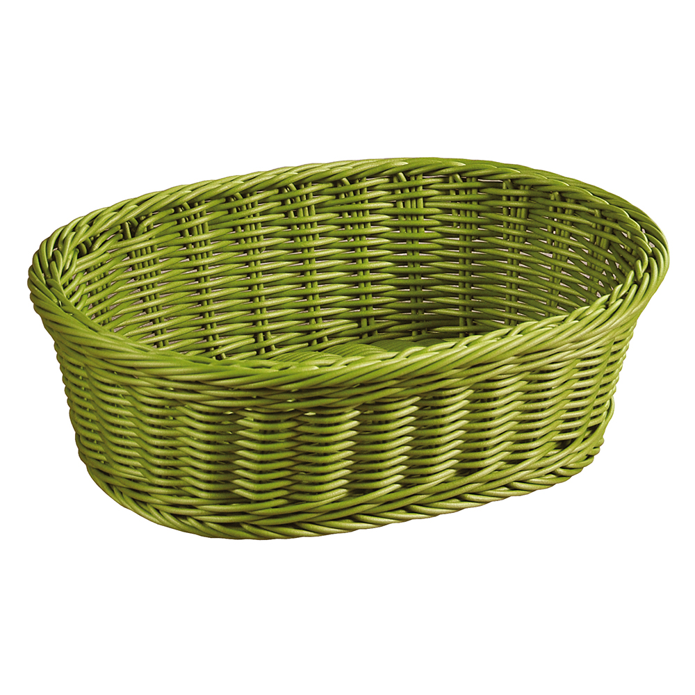 Kesper Brot- & Obstkorb, oval, oliv, 29,5 x 23 x 9,5 cm