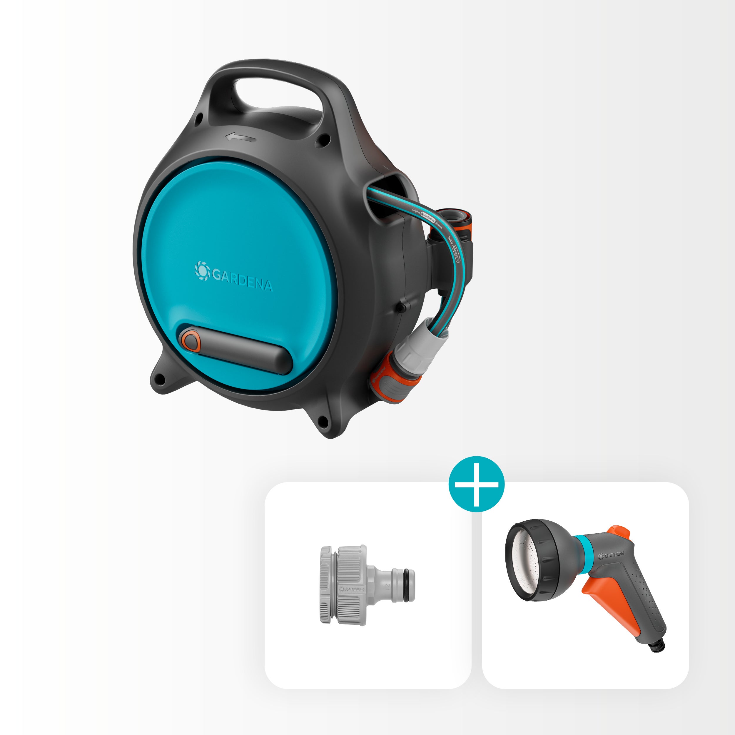 Gardena Mobile Schlauchbox Move, 10 m + 1,5 m