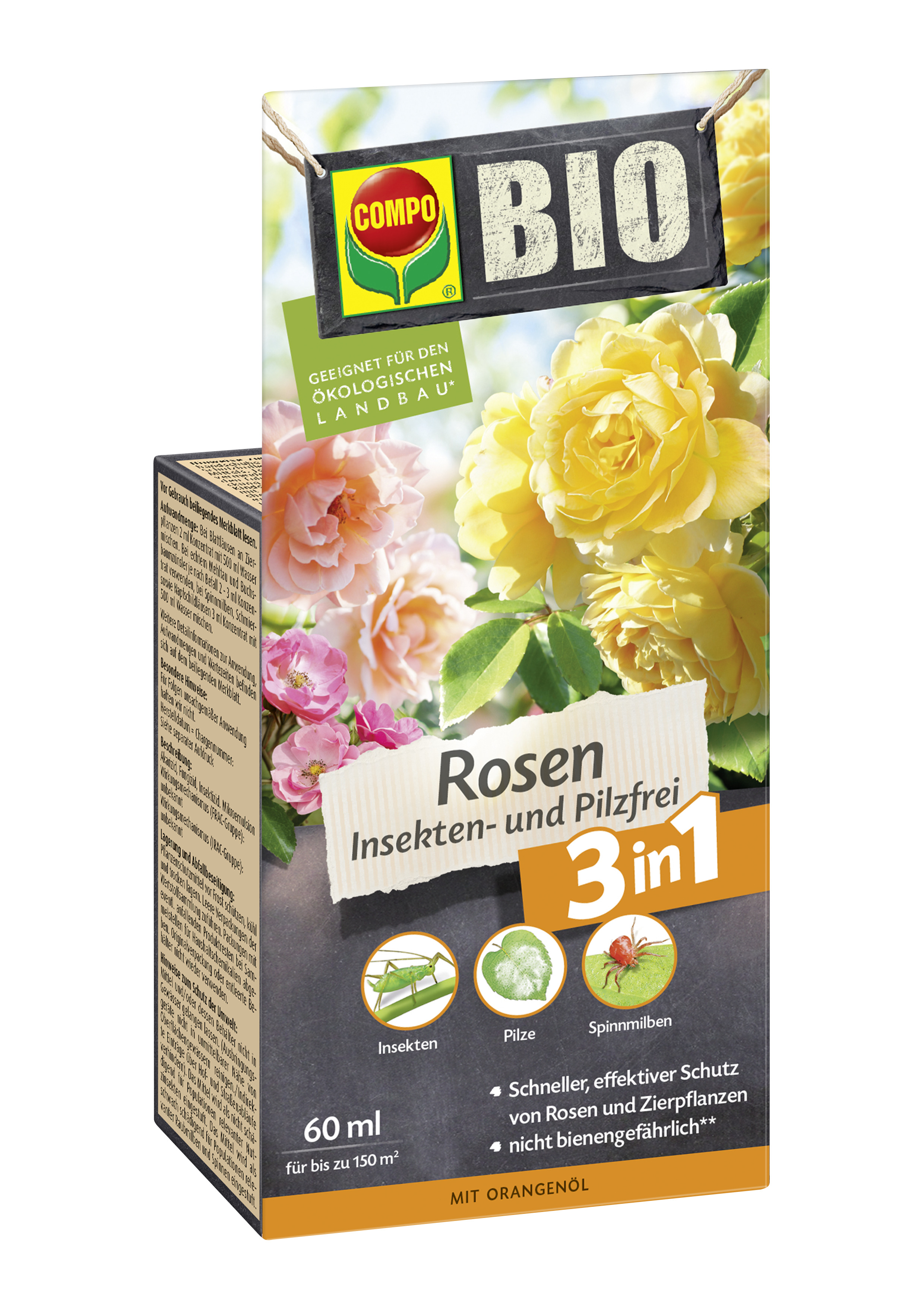 COMPO Rosen Insekten- und Pilz-frei, 12 x 60 ml
