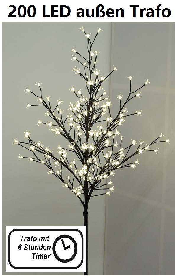 Nexos Lichterbaum mit 200 Blüten, 150 cm Nexos Lichterbaum mit 200 Blüten, 150 cm