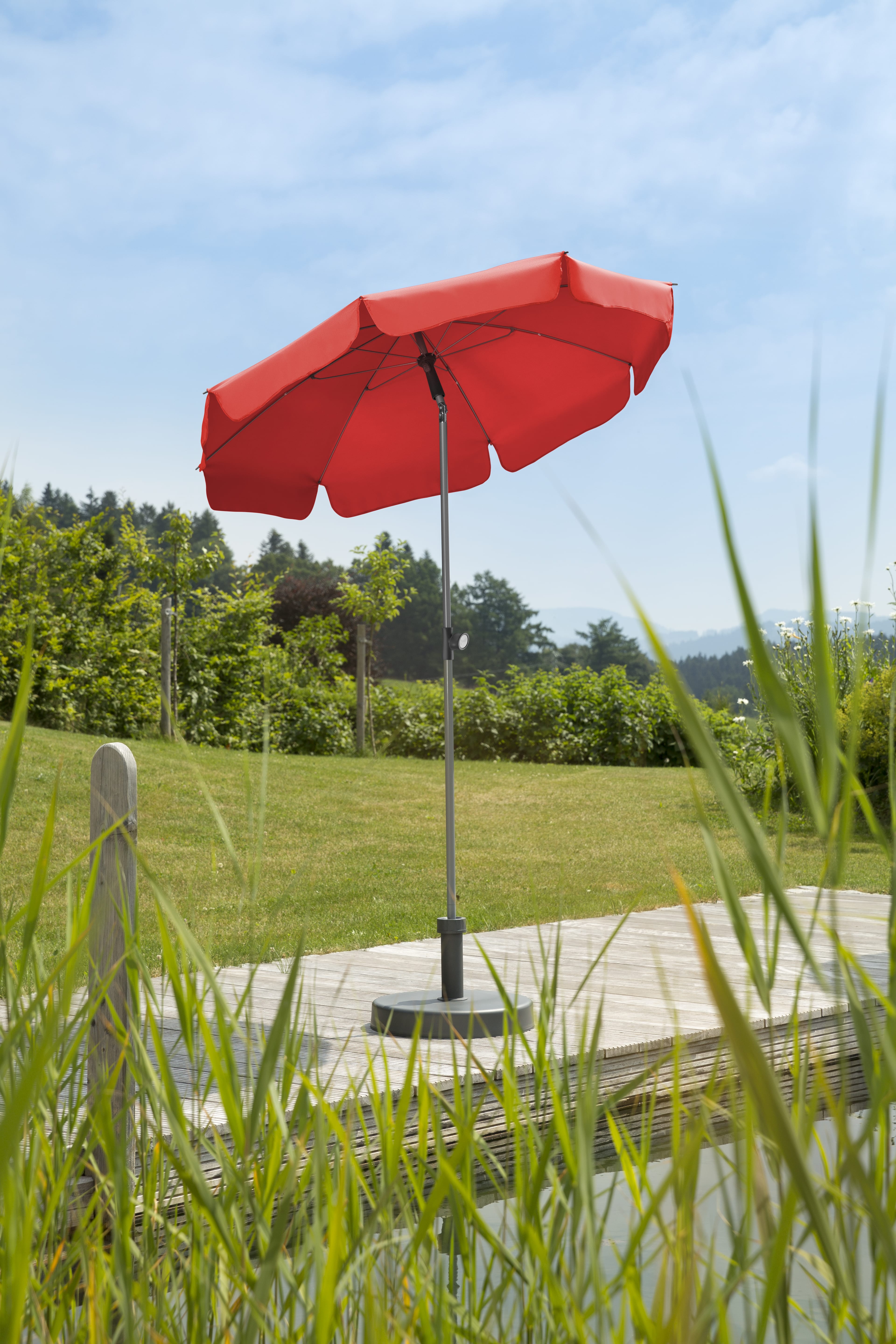 Schneider Schirm "Locarno", Ø 150 cm, rot