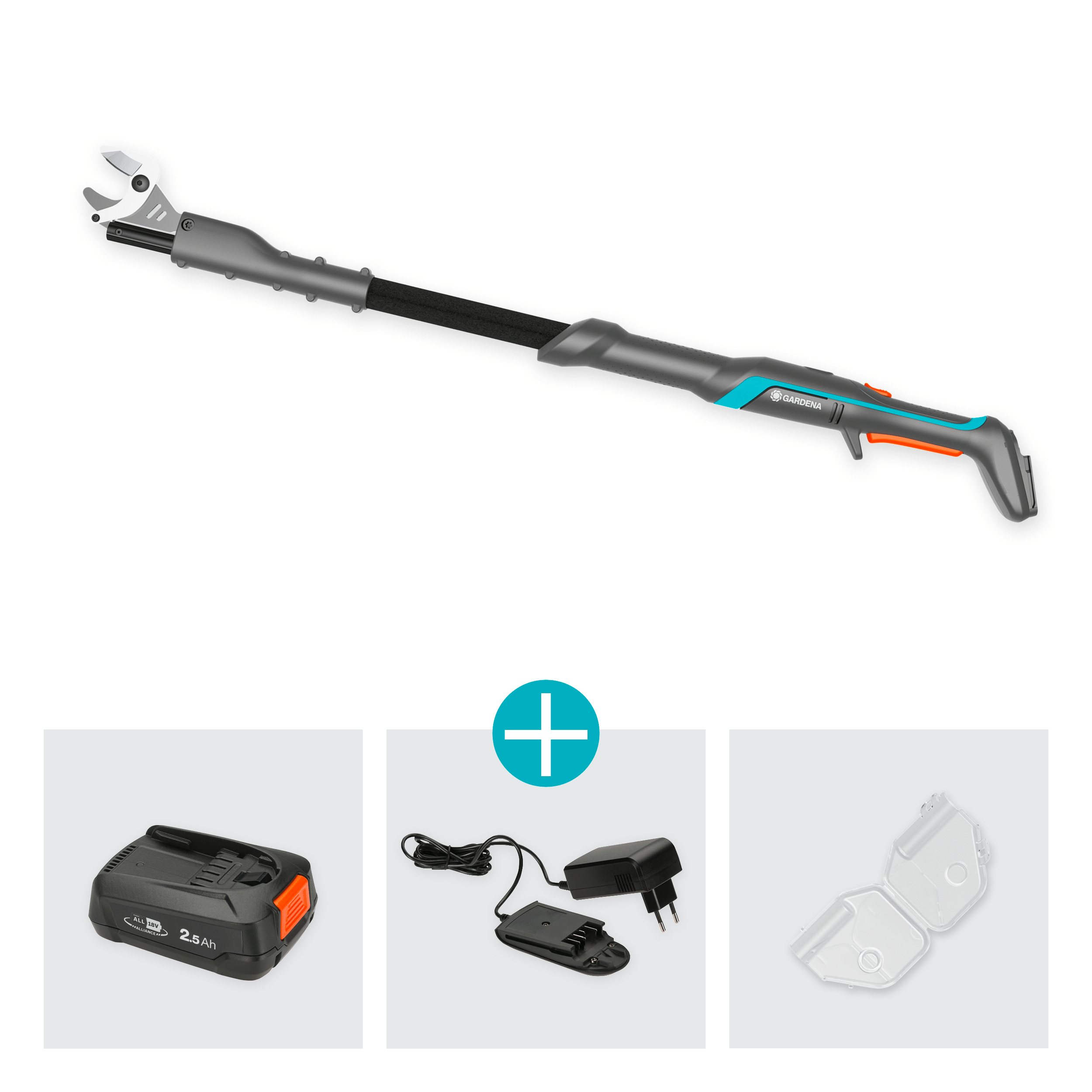 Gardena Akku-Baumschere EasyCut 110/18V P4A Ready-To-Use Set Gardena Akku-Baumschere EasyCut 110/18V P4A Ready-To-Use Set