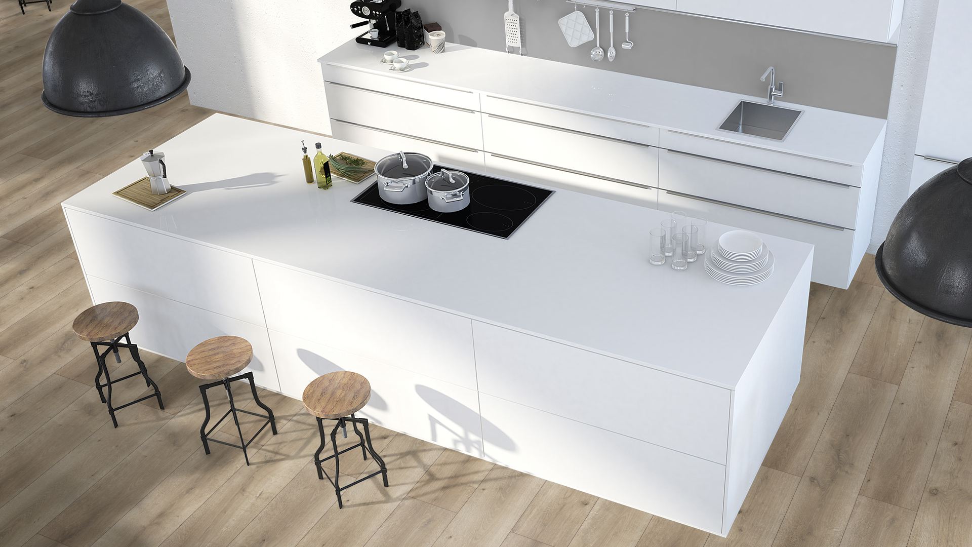 740720_17 Classen Laminatboden Waterresistent Oak Light Grey Brown