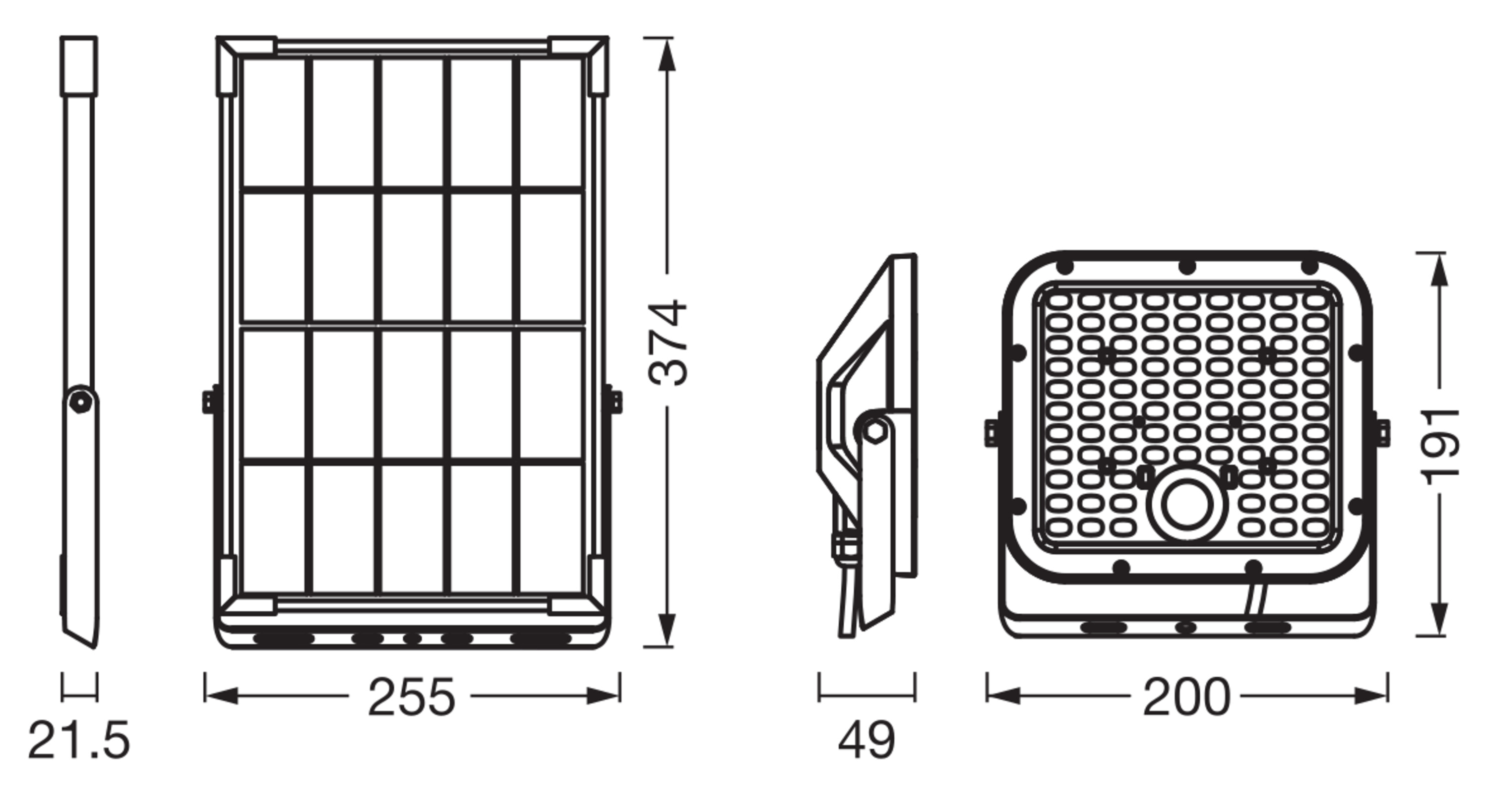Osram LED-Solar-Außenleuchte Endura, schwarz, 30W