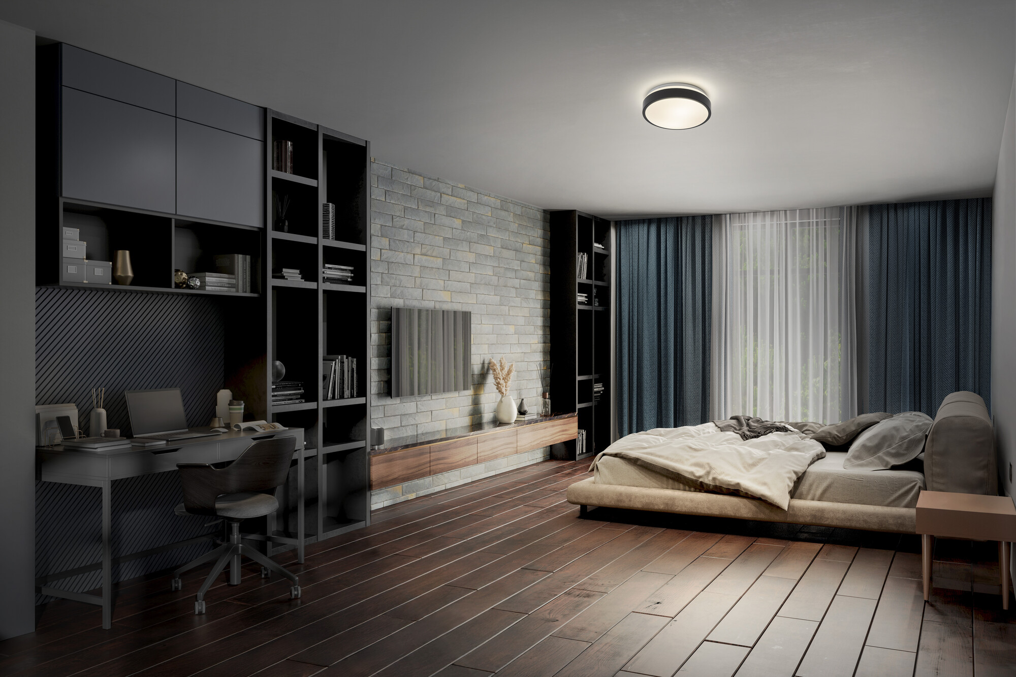 Osram ORBIS Essential 280, 2XE27, schwarz