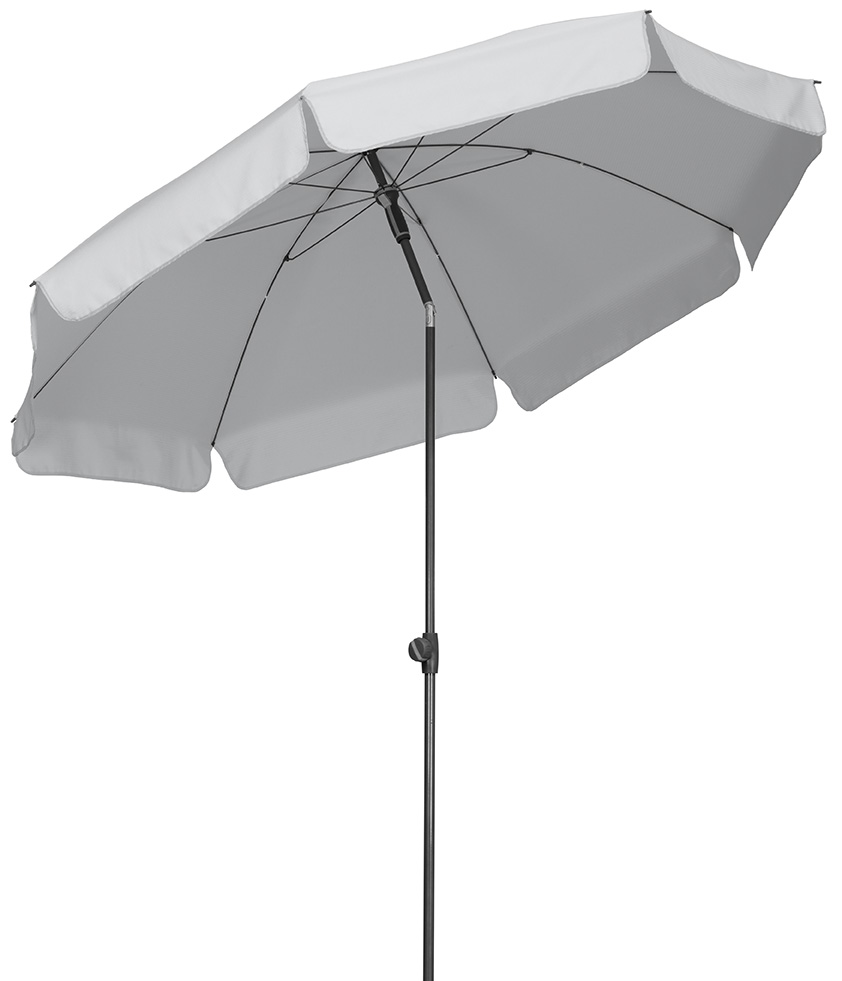 550309_1 Schneider Schirm "Aquila", Ø 200 cm, silbergrau