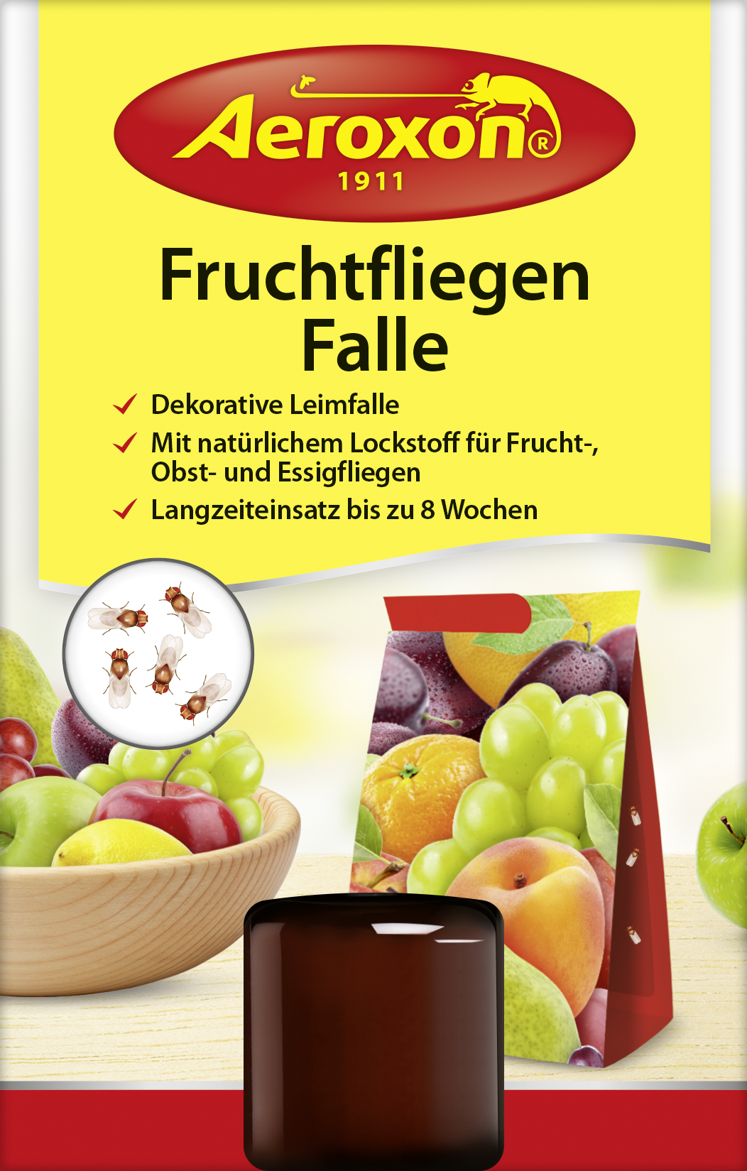 048304-Aeroxon_Fruchtfliegenfalle_4027600924716 FRUCHTFLIEGEN-FALLE 1ST.