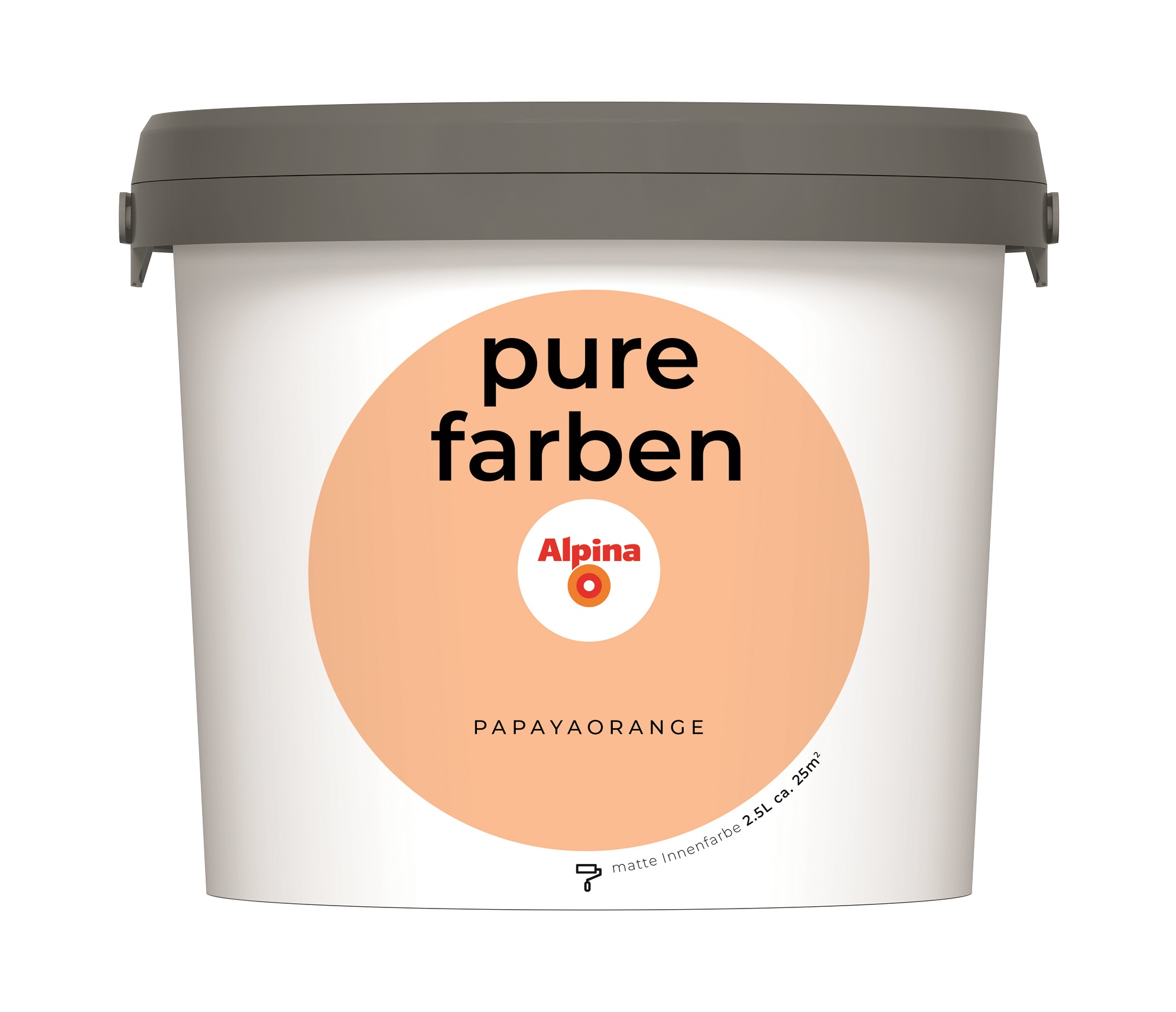 Alpina Pure Farben Papayaorange, 2,5 Liter