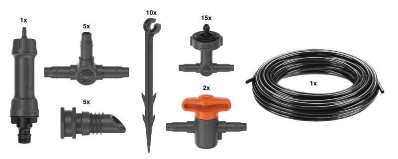 Gardena Micro-Drip-System Tropfbewässerung Set Balkon (15 Pflanzen) Gardena Micro-Drip-System Tropfbewässerung Set Balkon (15 Pflanzen)
