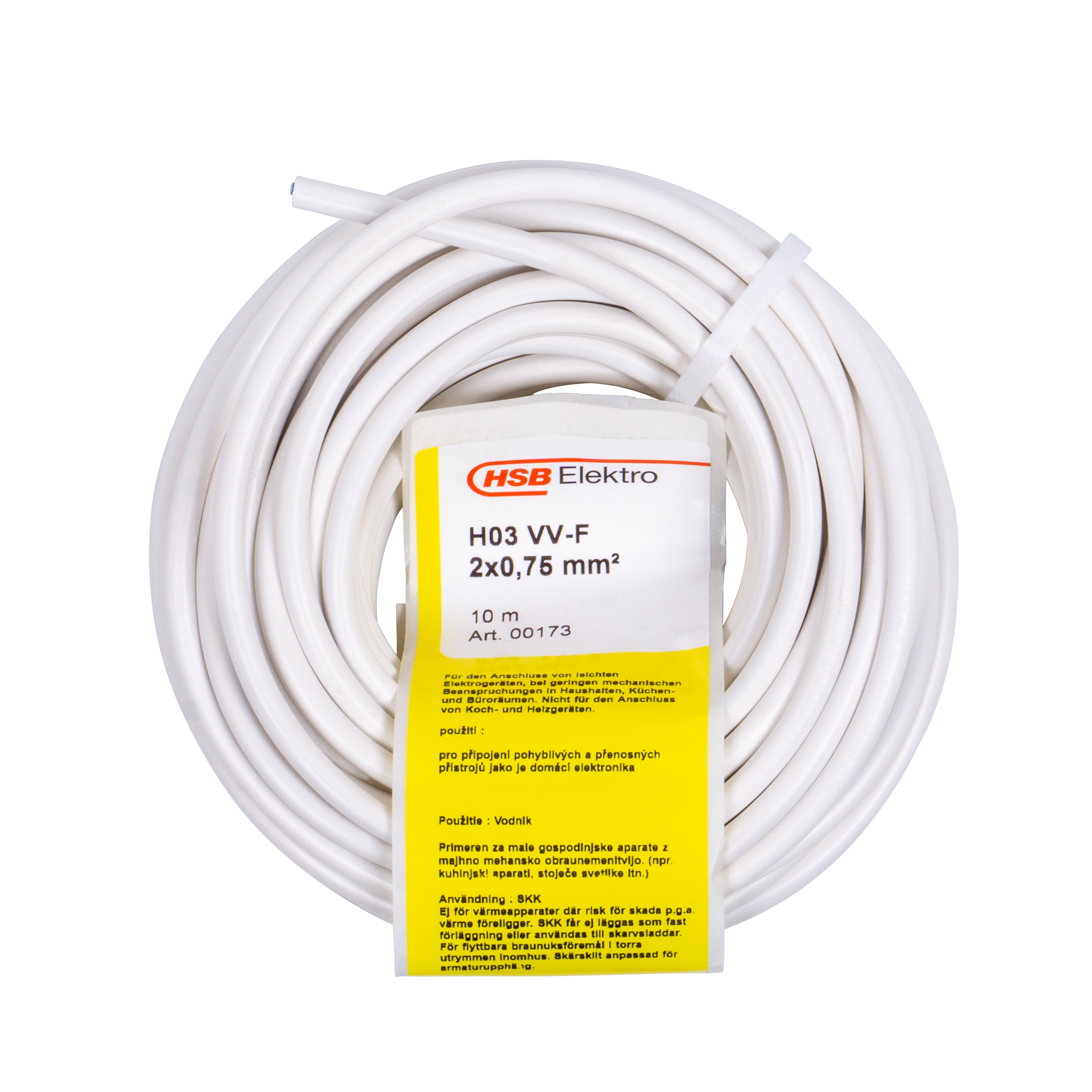 370374zC7VTaY9BFSqK SCHLAUCHLEITUNG H03VV-F 2X0,75MM²,10M,WS