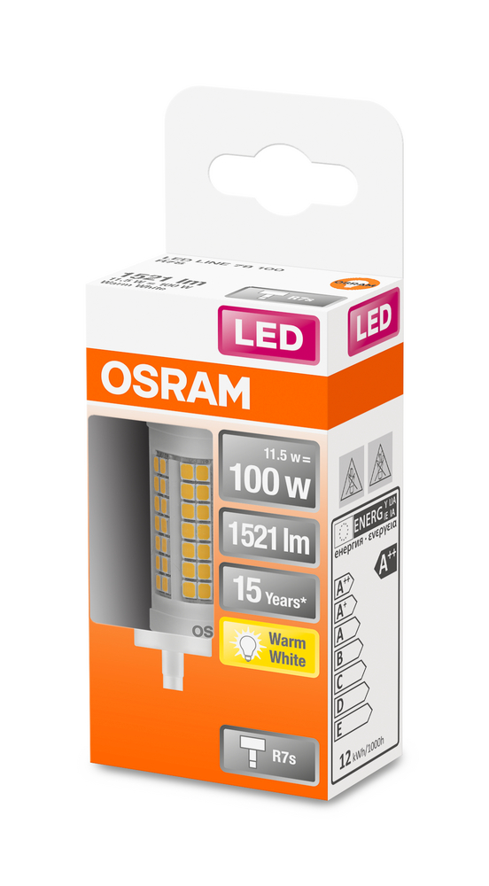4058075432635_Packaging_image OSRAM LEUCHTMITTEL LED LINE R7S 78.0 MM 100 11.5 W/2700