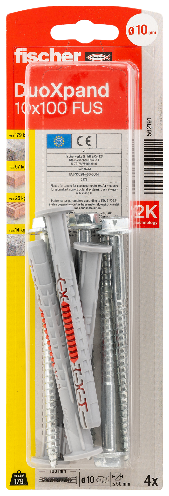 fischer DuoXpand 10x100 FUS K (4) fischer DuoXpand 10x100 FUS K (4)