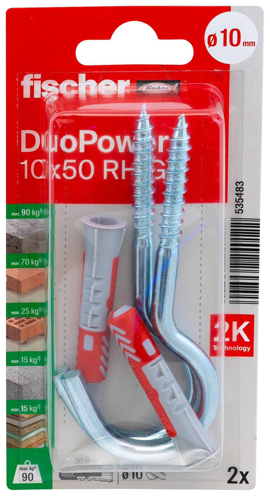 fischer DuoPower Universaldübel 10 x 50 RH G K (2) fischer DuoPower Universaldübel 10 x 50 RH G K (2)