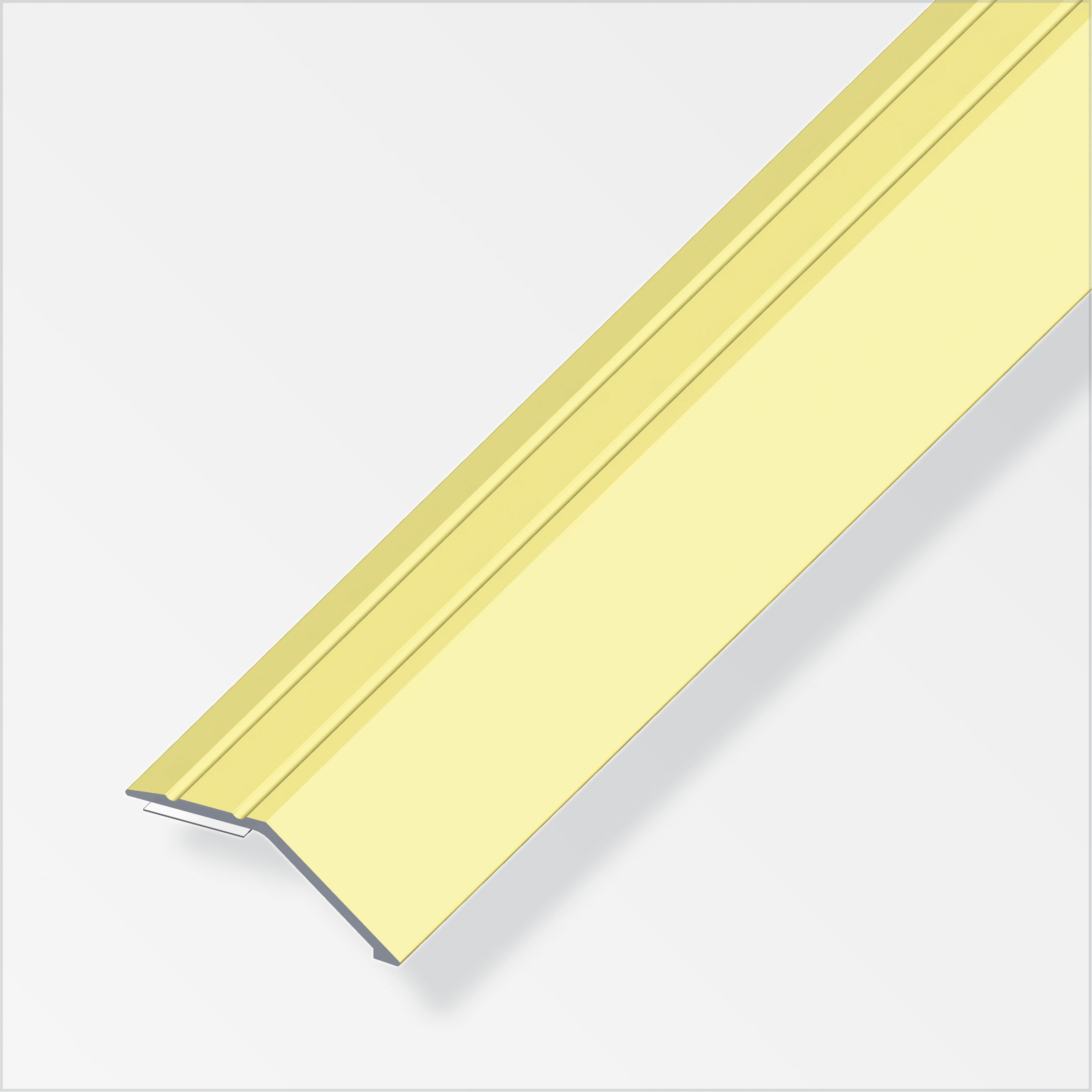 Alfer Niveauausgleichs-Profil, 37 x 10 mm, messing