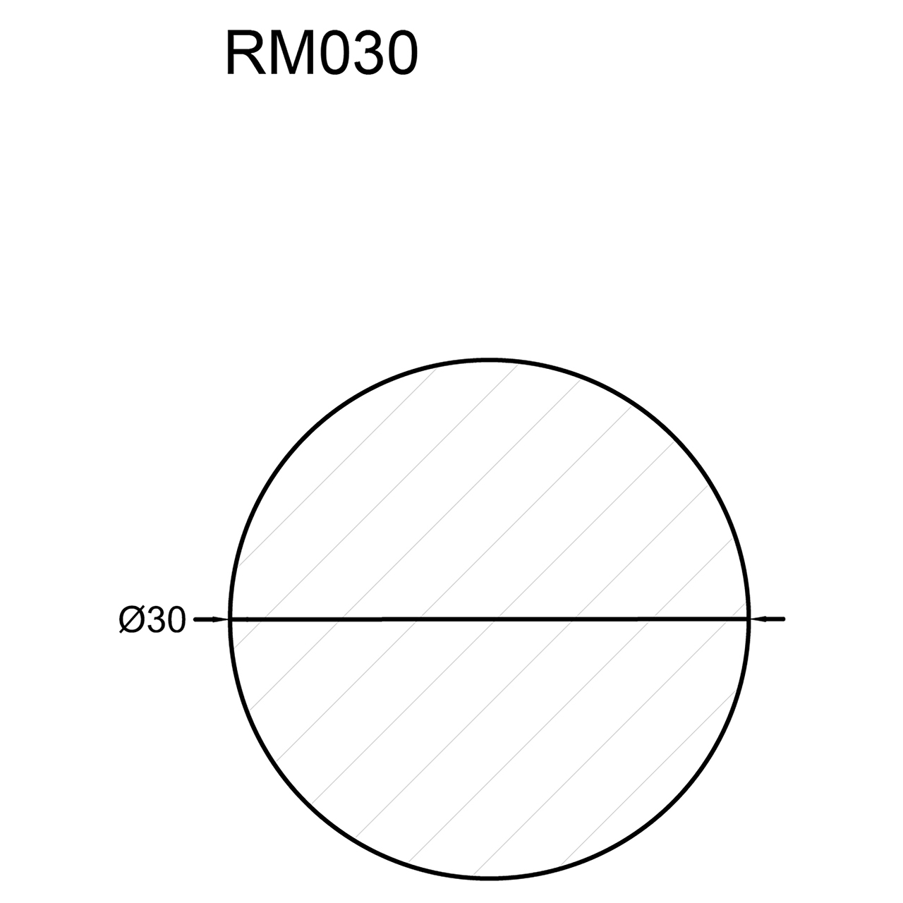 544075-Querschnitt Neuhofer Rundstab, 3 cm