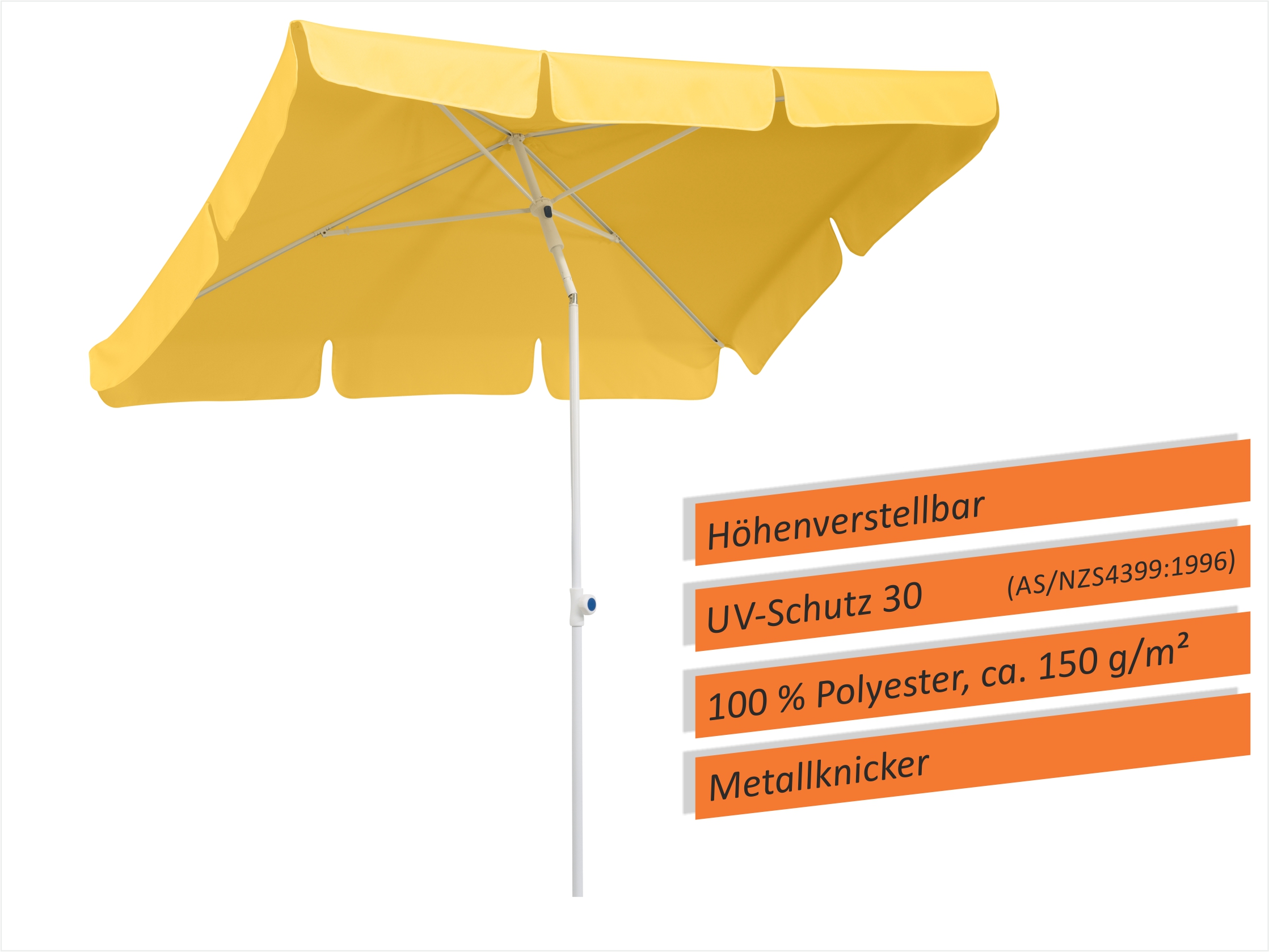 584425_2 Schneider Schirm Ibiza 180X120 cm Gelb