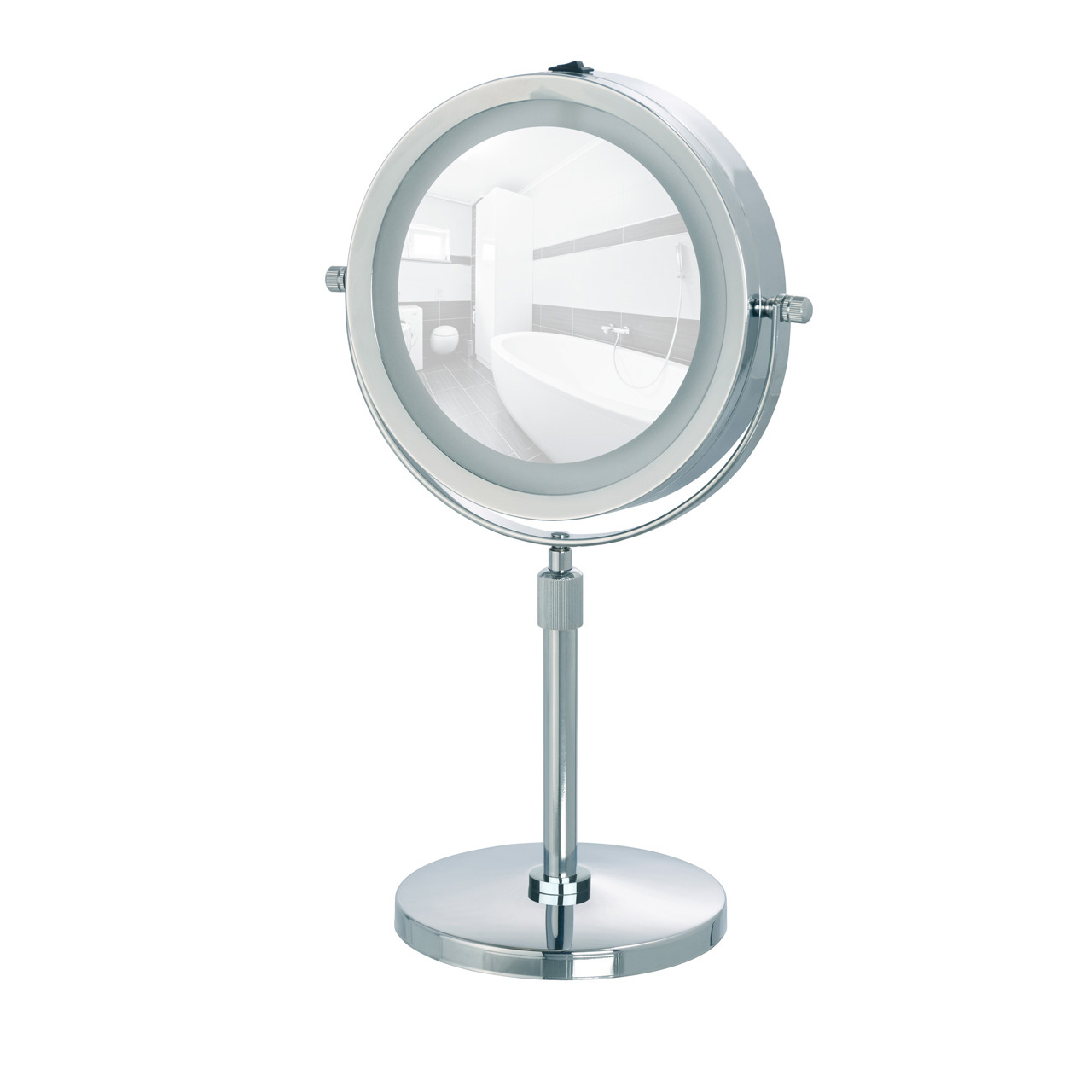 370471-LED-Standspiegel-Lumi_FS_01 WENKO LUMI LED STANDSPIEGEL