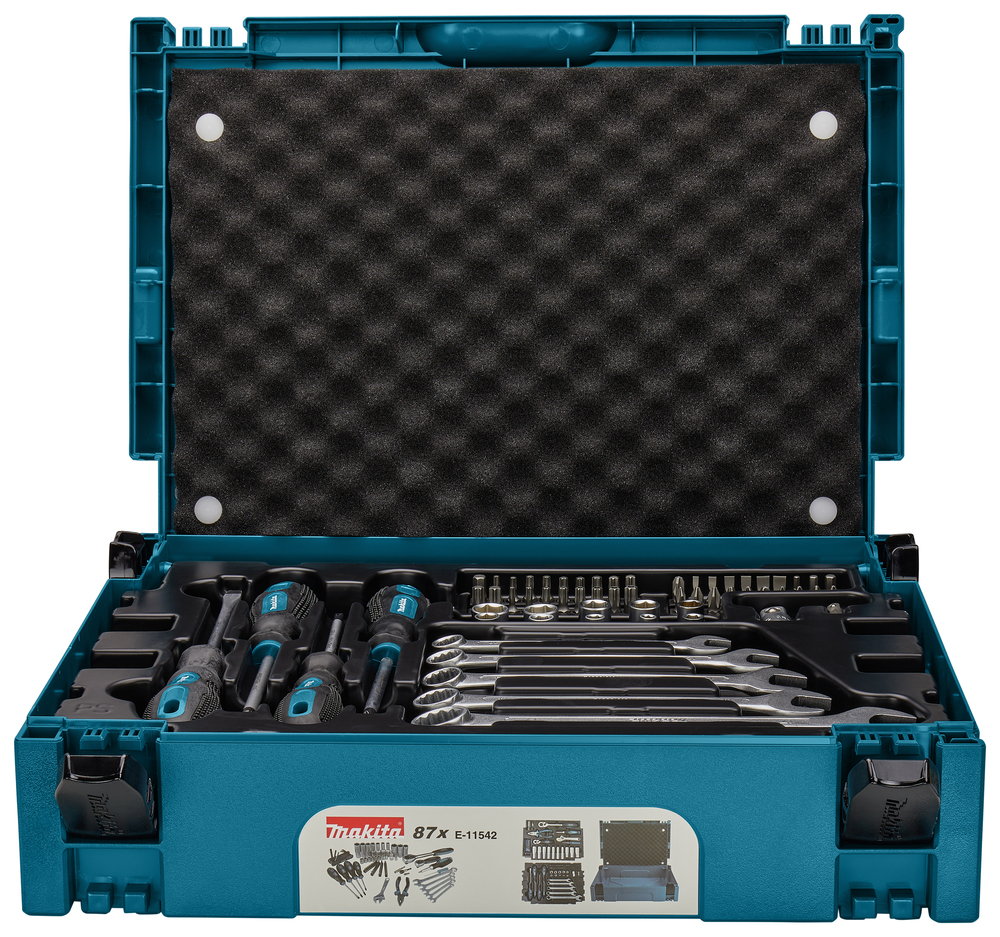 Makita Werkzeug-Set 87-tlg. im MAKPACE-11542 Makita Werkzeug-Set 87-tlg. im MAKPACE-11542