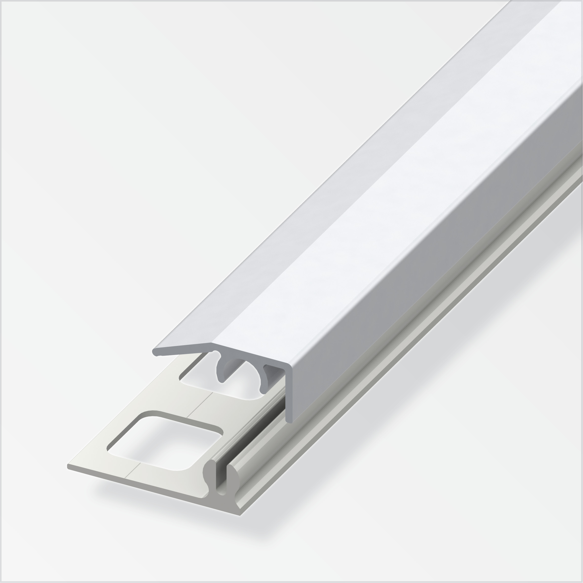 635634_Abschluss-Profil Alfer clipstech®-mini-Komplett-Set, 8,5 mm, silber